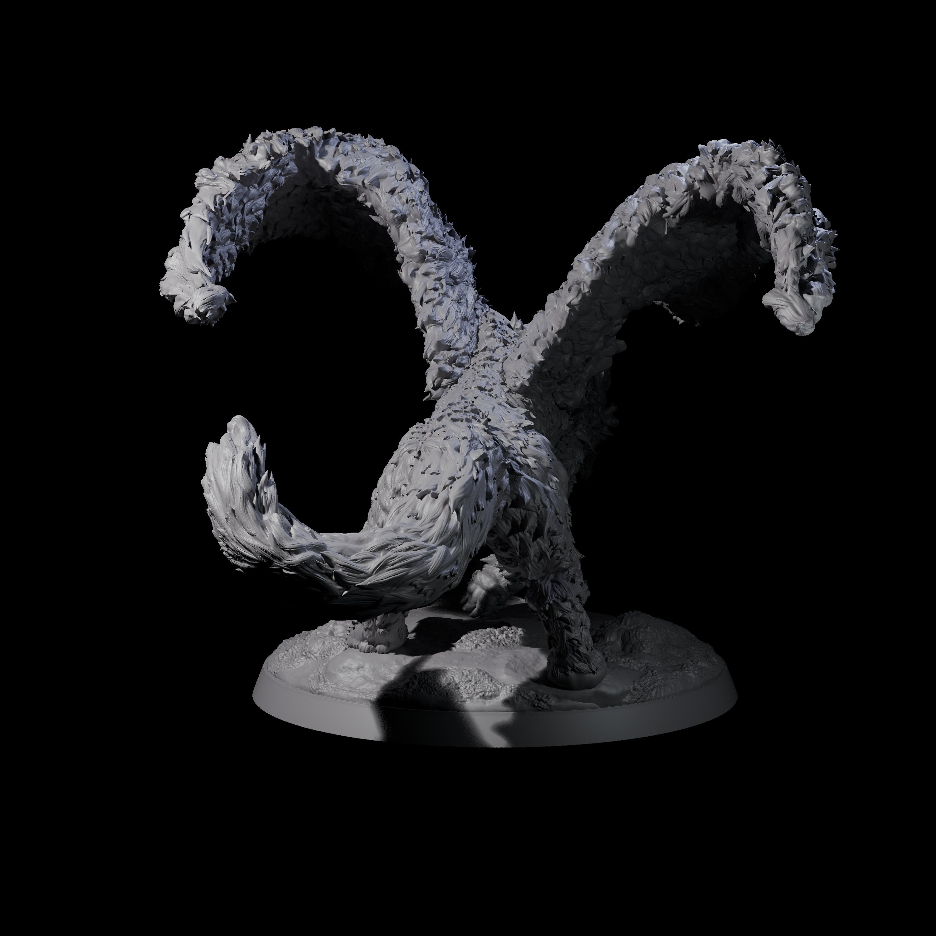 Celestial Dire Wolf Miniature for Dungeons and Dragons, Pathfinder or other TTRPGs