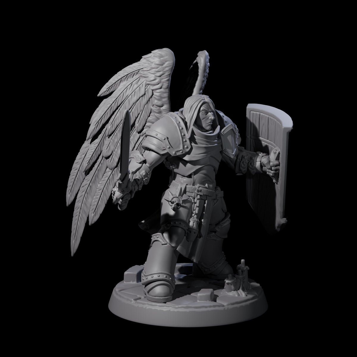 Celestial Foot Solider A Miniature for Dungeons and Dragons, Pathfinder or other TTRPGs