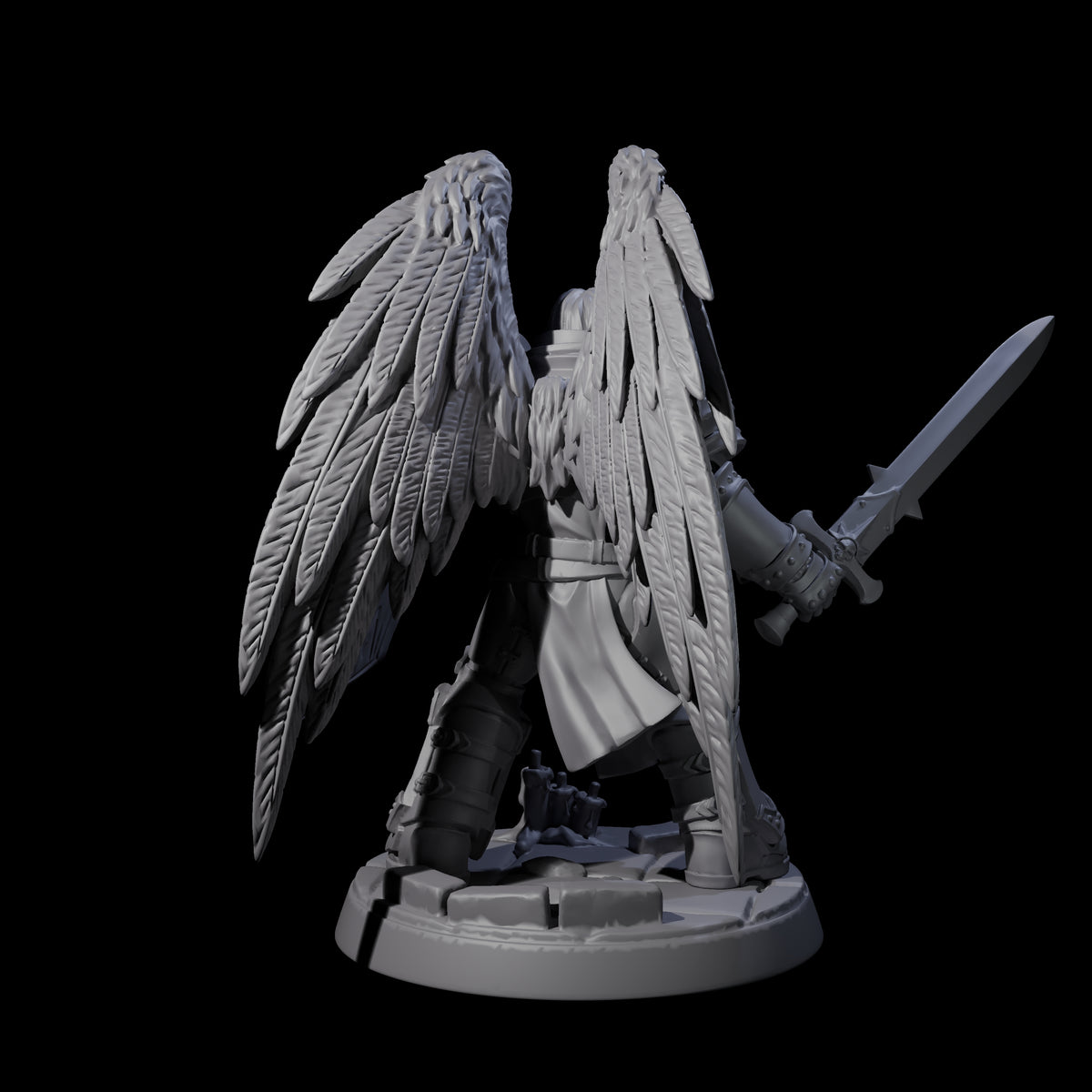 Celestial Foot Solider A Miniature for Dungeons and Dragons, Pathfinder or other TTRPGs
