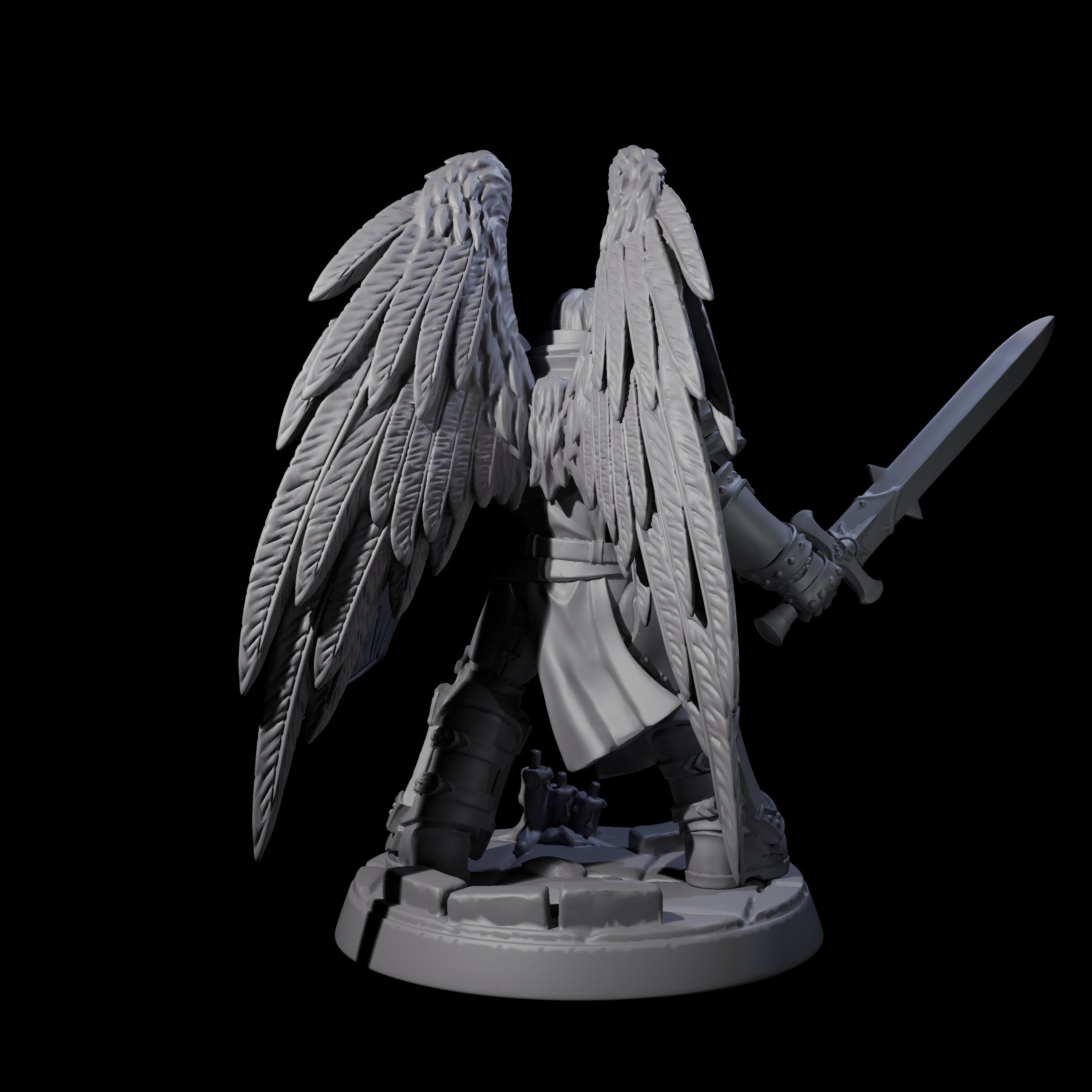 Celestial Foot Solider A Miniature for Dungeons and Dragons, Pathfinder or other TTRPGs
