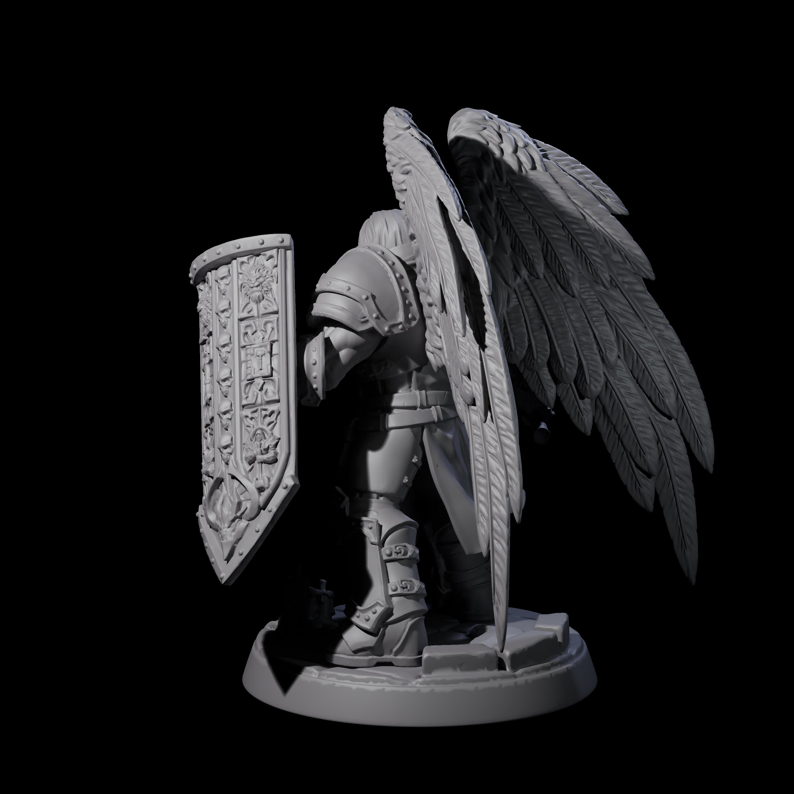 Celestial Foot Solider A Miniature for Dungeons and Dragons, Pathfinder or other TTRPGs