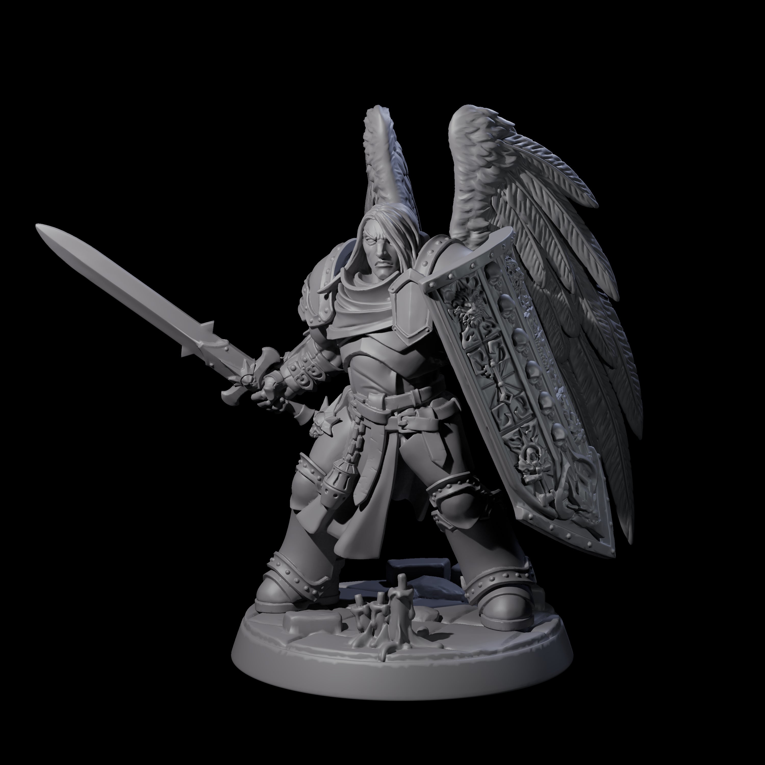 Celestial Foot Solider A Miniature for Dungeons and Dragons, Pathfinder or other TTRPGs