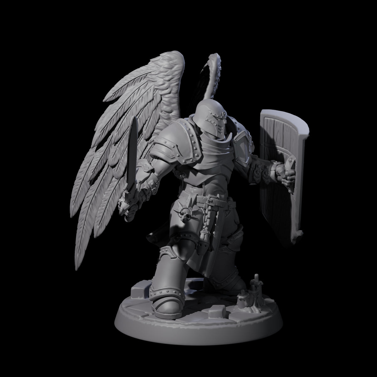Celestial Foot Solider A Miniature for Dungeons and Dragons, Pathfinder or other TTRPGs