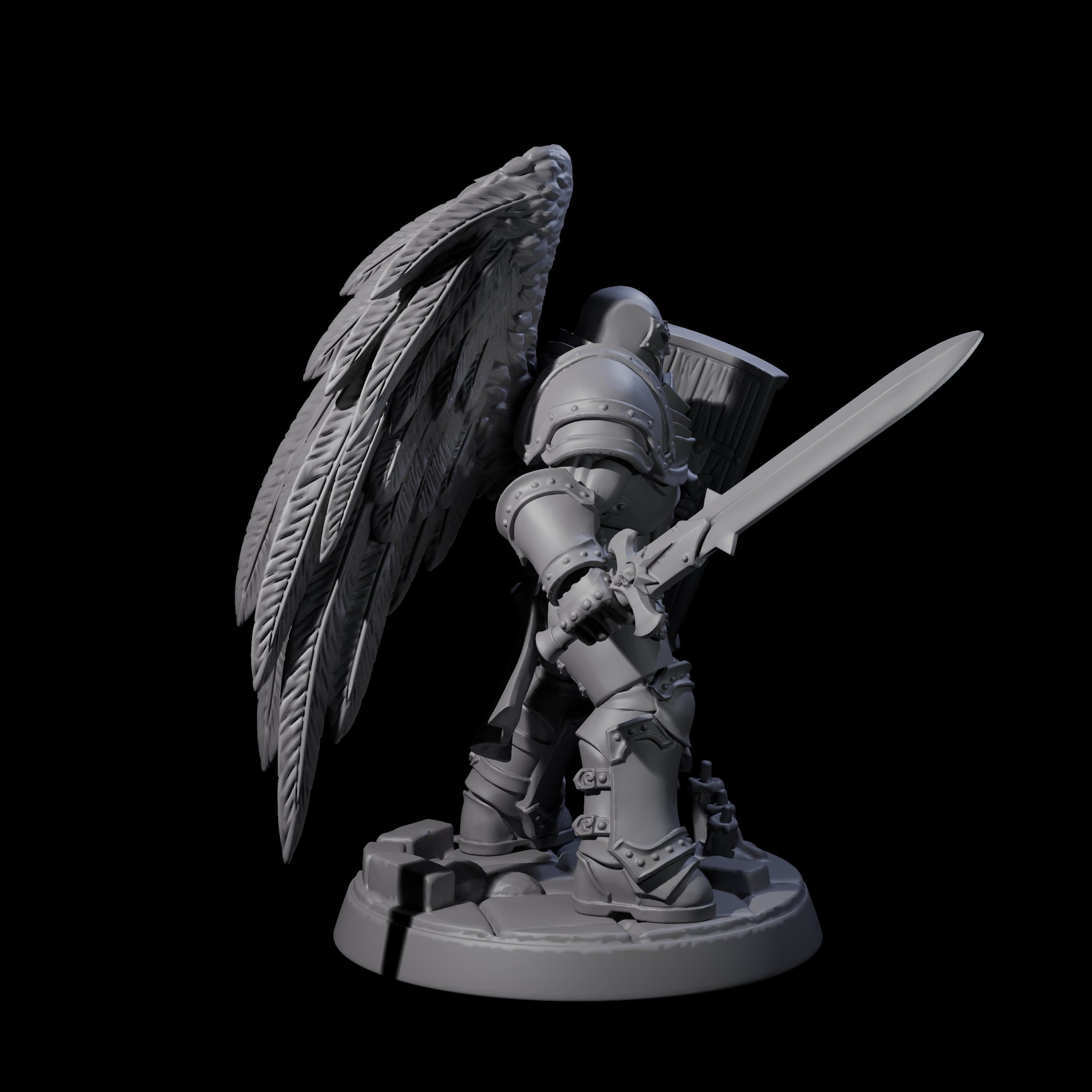 Celestial Foot Solider A Miniature for Dungeons and Dragons, Pathfinder or other TTRPGs