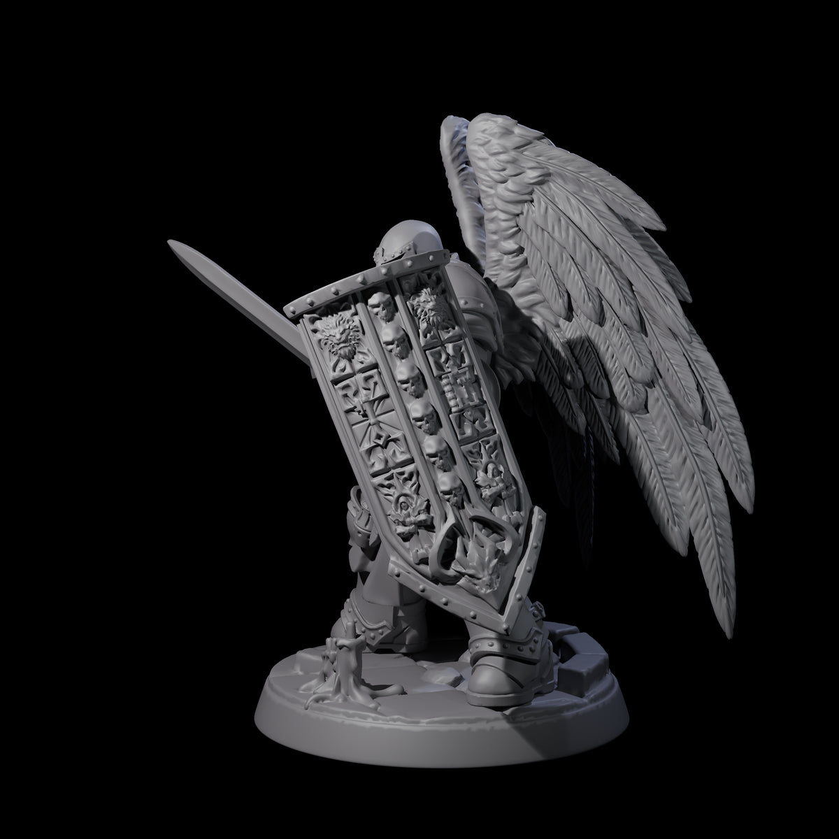 Celestial Foot Solider A Miniature for Dungeons and Dragons, Pathfinder or other TTRPGs