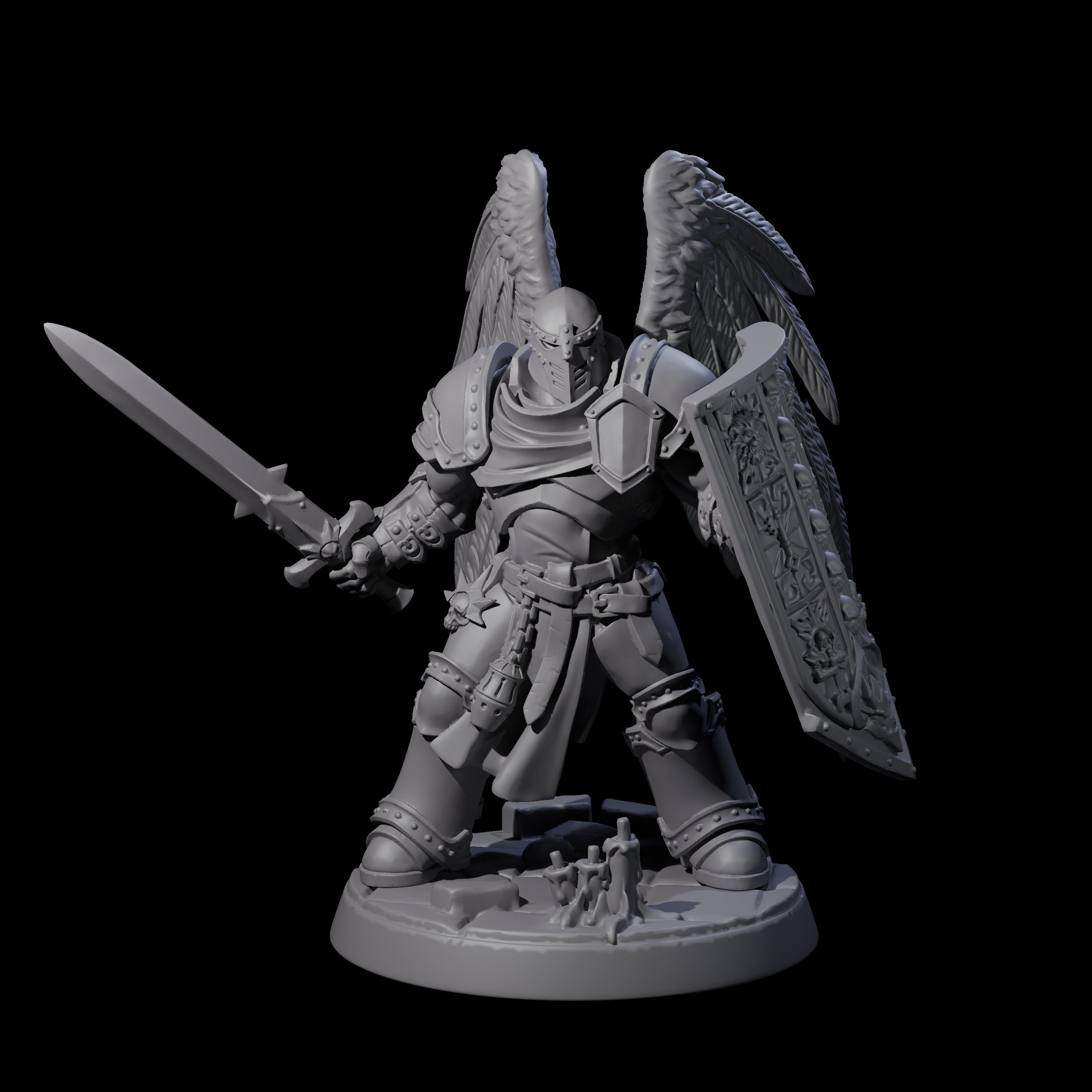 Celestial Foot Solider A Miniature for Dungeons and Dragons, Pathfinder or other TTRPGs