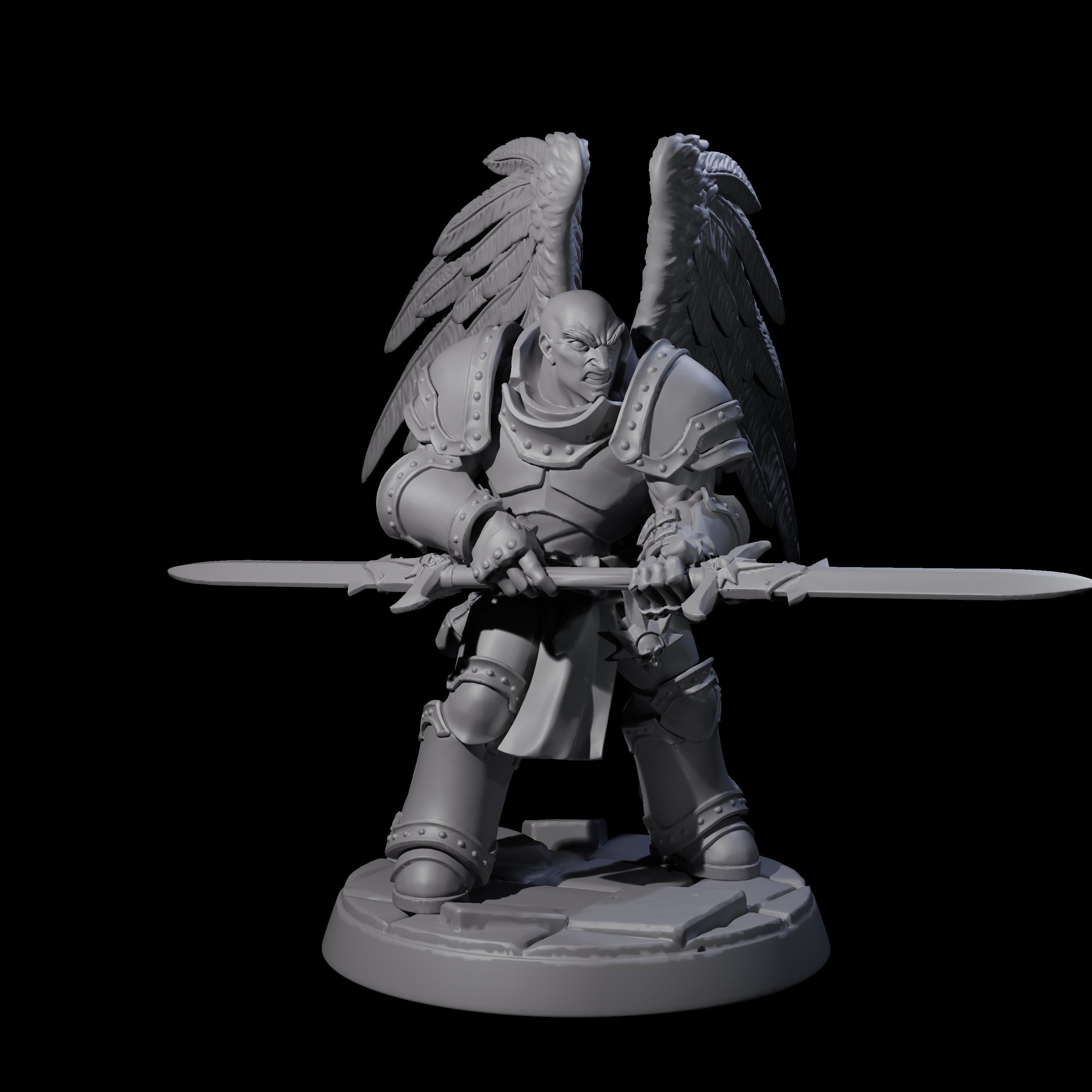 Celestial Foot Solider B Miniature for Dungeons and Dragons, Pathfinder or other TTRPGs