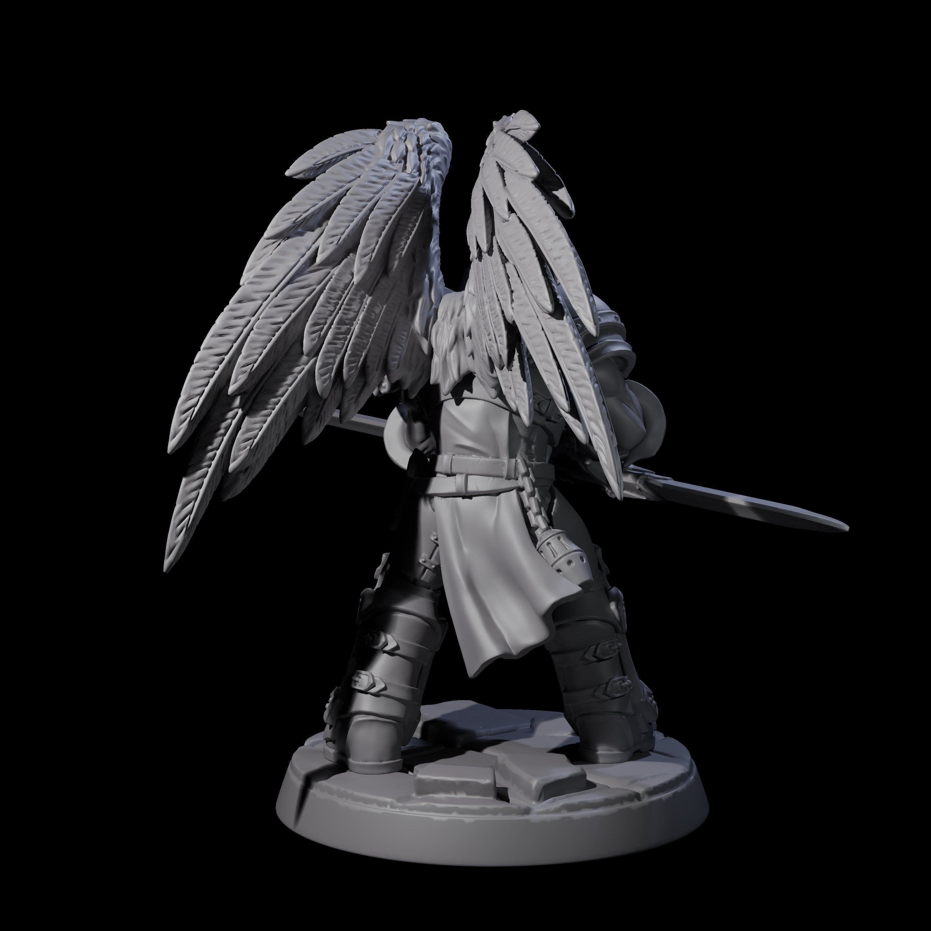 Celestial Foot Solider B Miniature for Dungeons and Dragons, Pathfinder or other TTRPGs