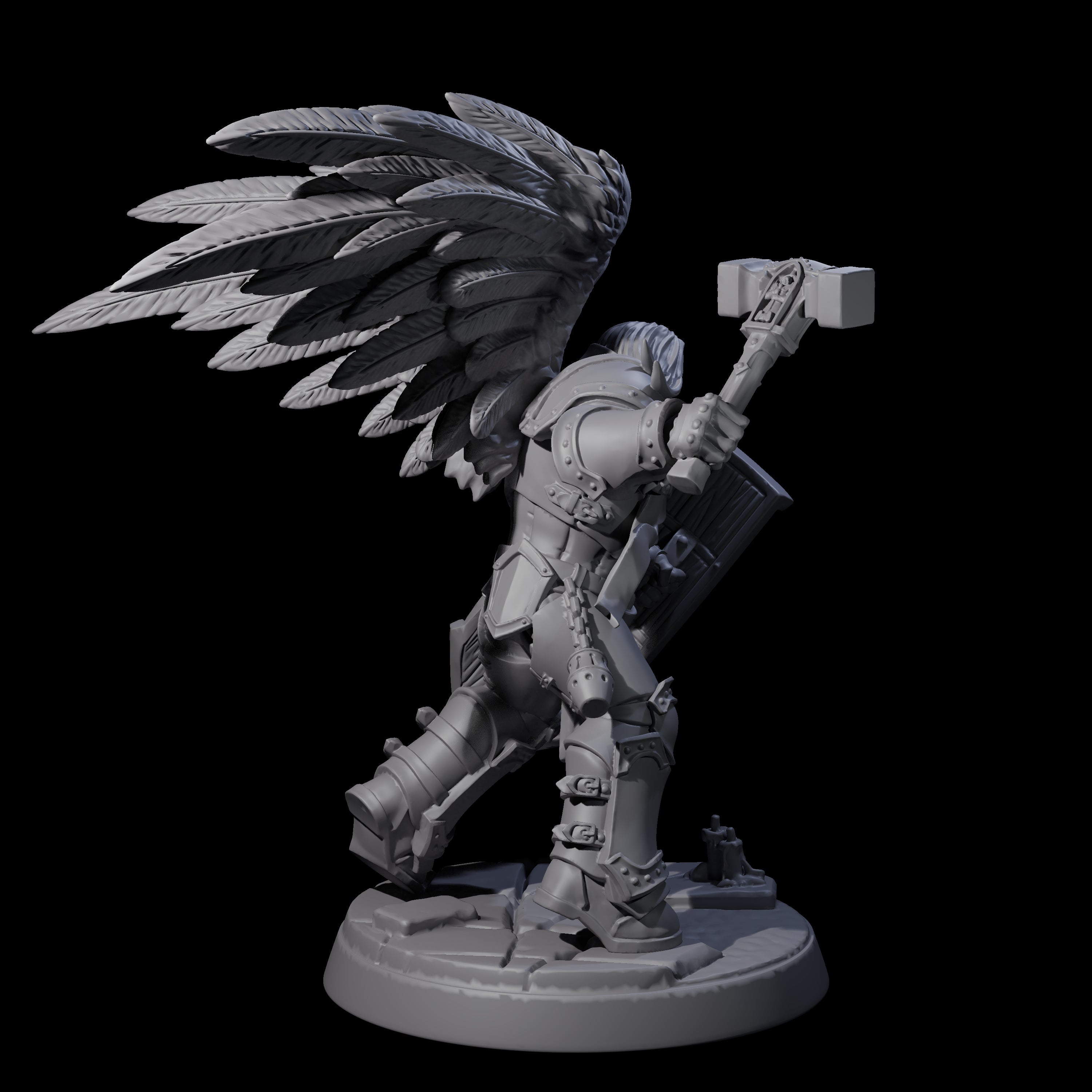 Celestial Foot Solider C Miniature for Dungeons and Dragons, Pathfinder or other TTRPGs