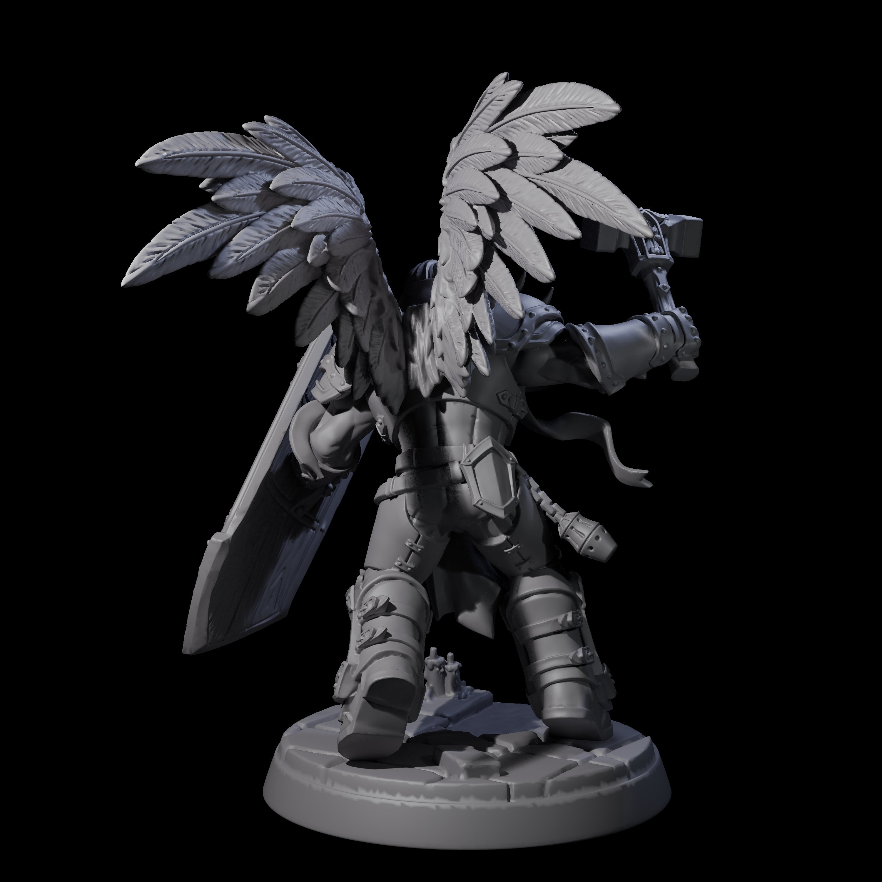 Celestial Foot Solider C Miniature for Dungeons and Dragons, Pathfinder or other TTRPGs