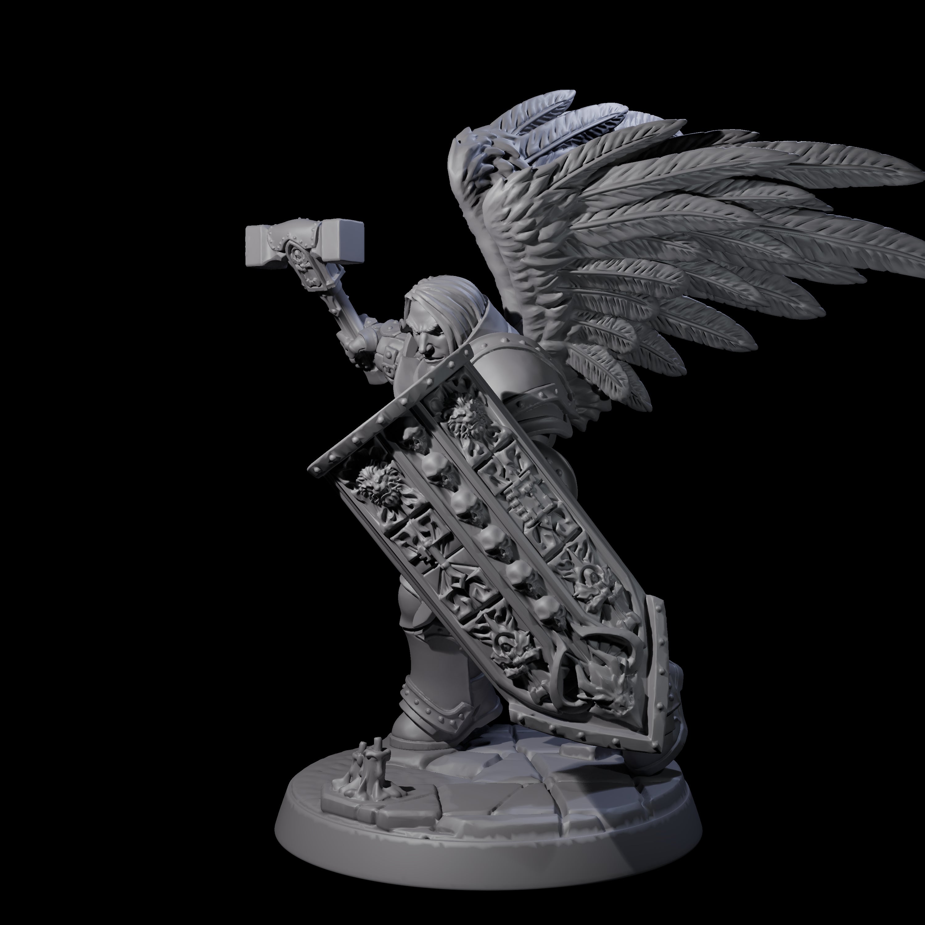 Celestial Foot Solider C Miniature for Dungeons and Dragons, Pathfinder or other TTRPGs