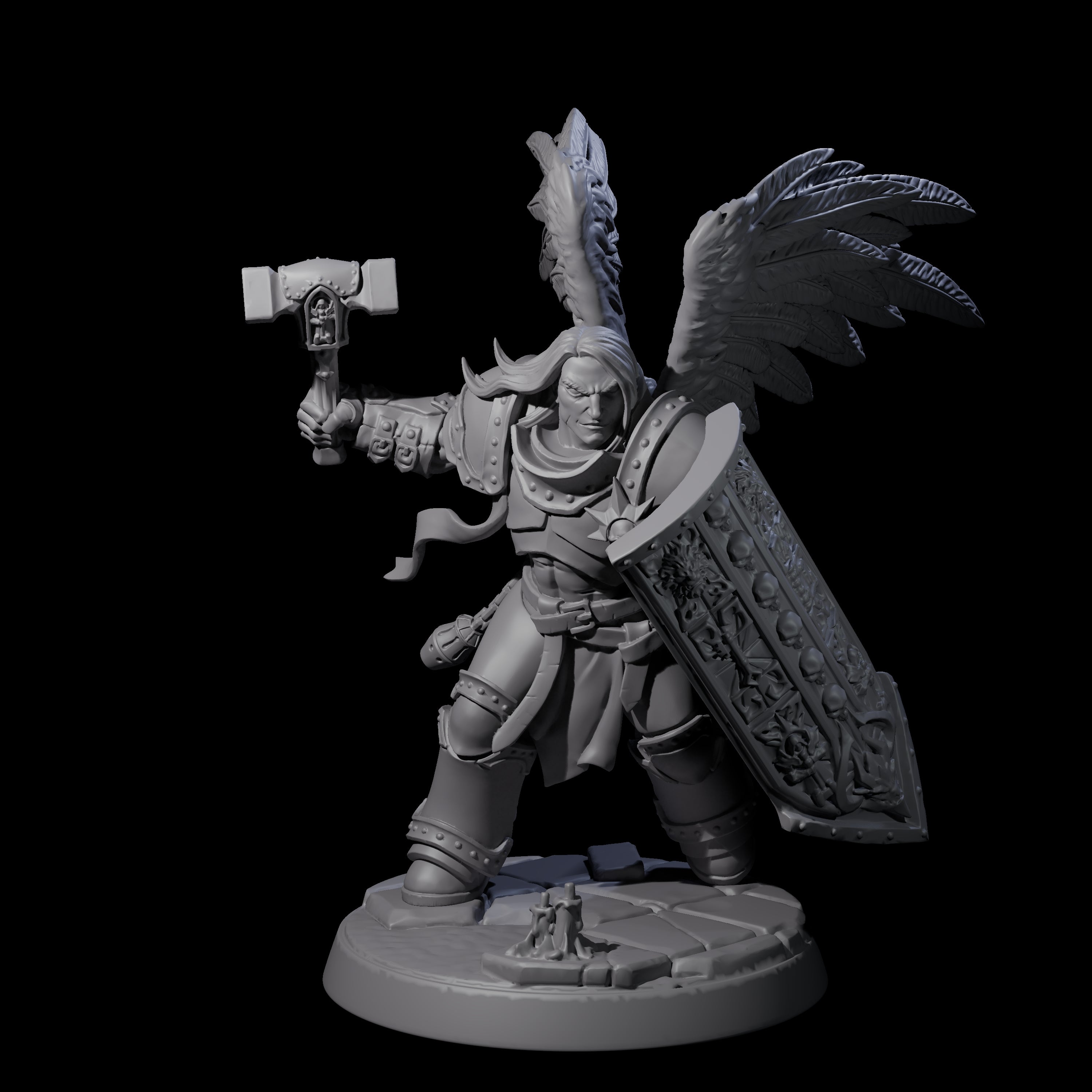 Celestial Foot Solider C Miniature for Dungeons and Dragons, Pathfinder or other TTRPGs