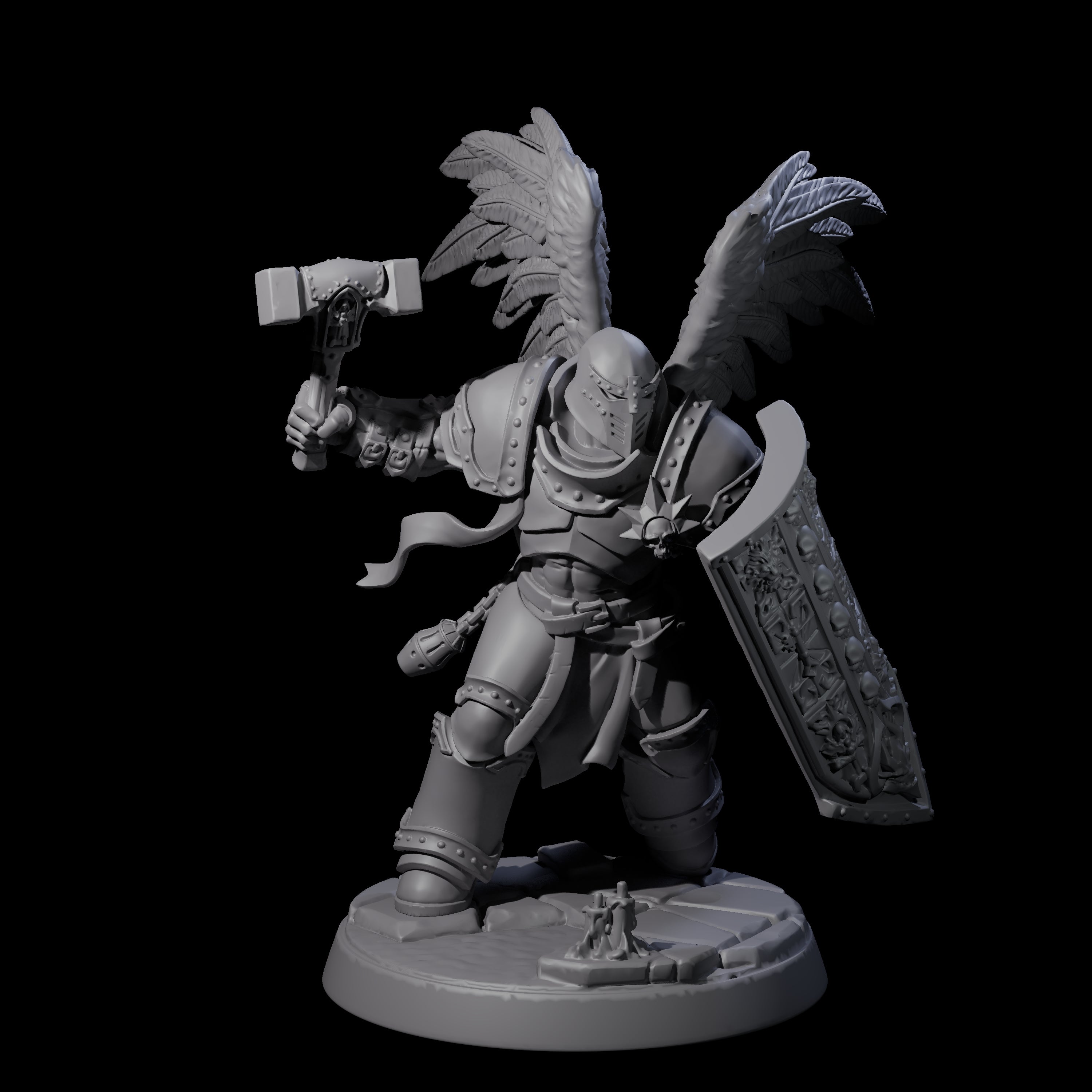 Celestial Foot Solider C Miniature for Dungeons and Dragons, Pathfinder or other TTRPGs