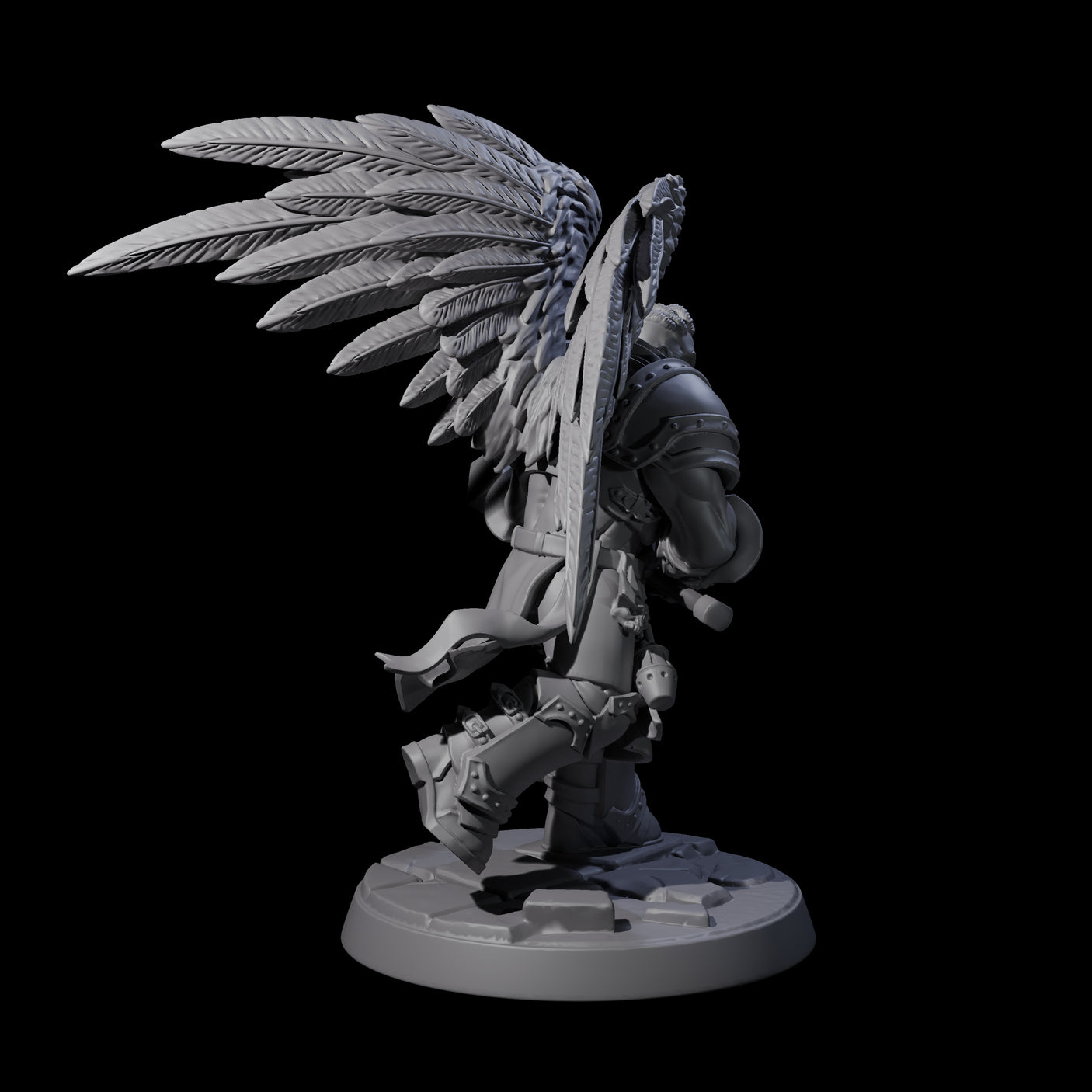 Celestial Foot Solider D Miniature for Dungeons and Dragons, Pathfinder or other TTRPGs