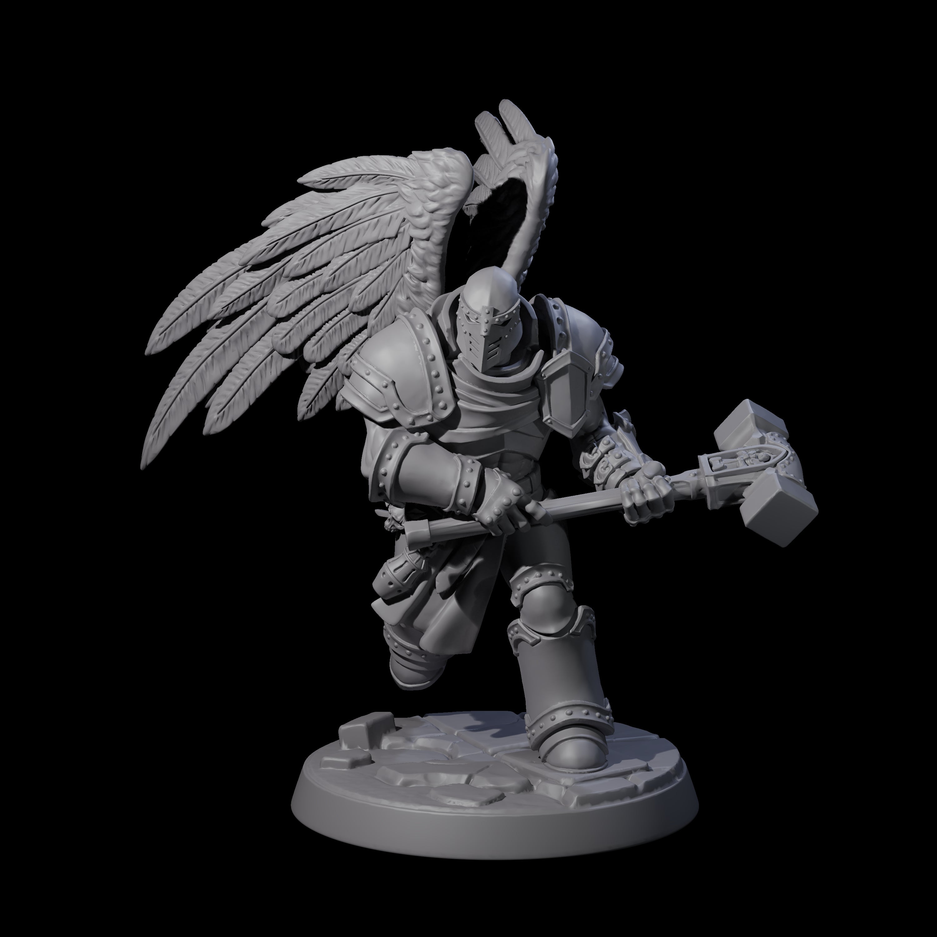Celestial Foot Solider D Miniature for Dungeons and Dragons, Pathfinder or other TTRPGs
