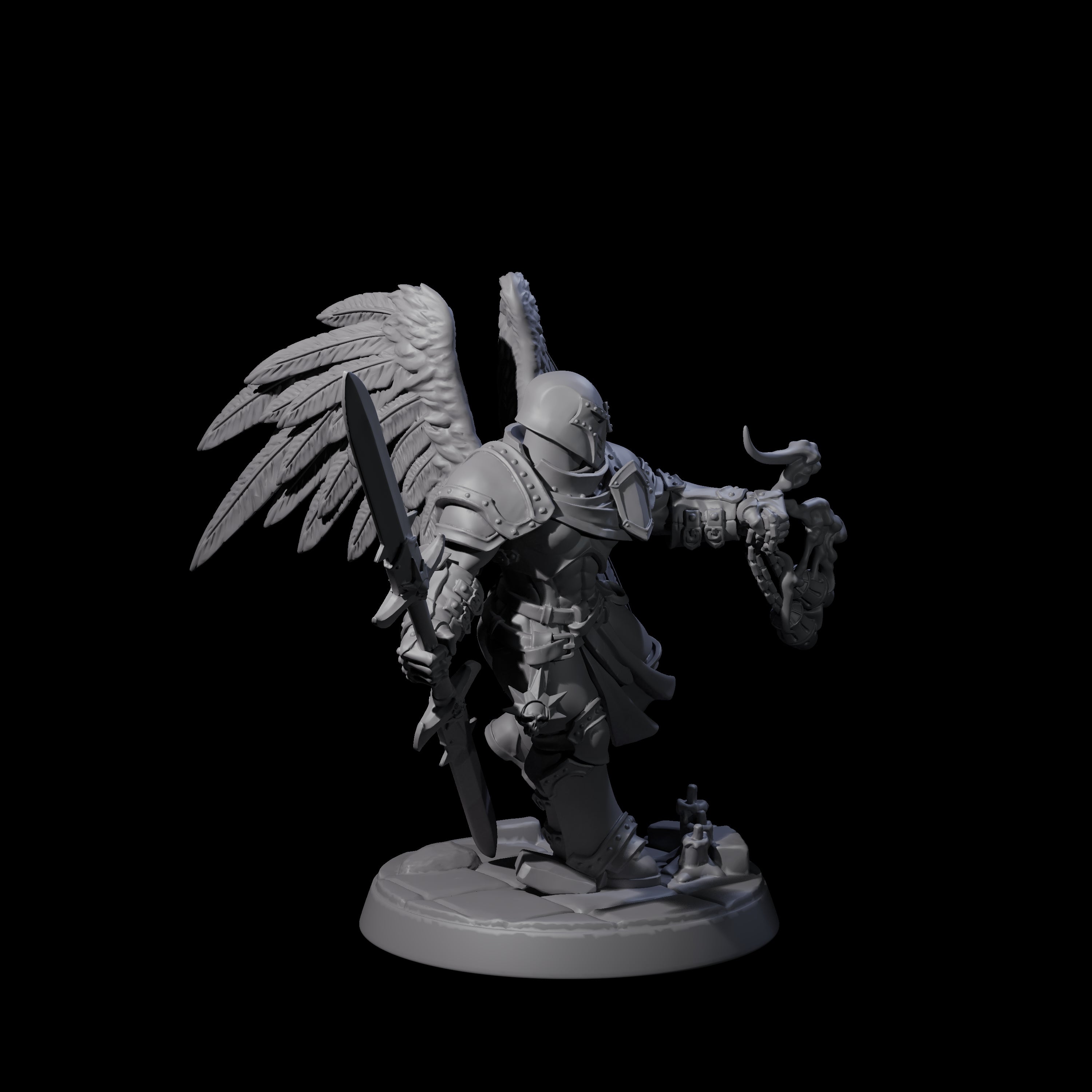 Celestial Foot Solider E Miniature for Dungeons and Dragons, Pathfinder or other TTRPGs