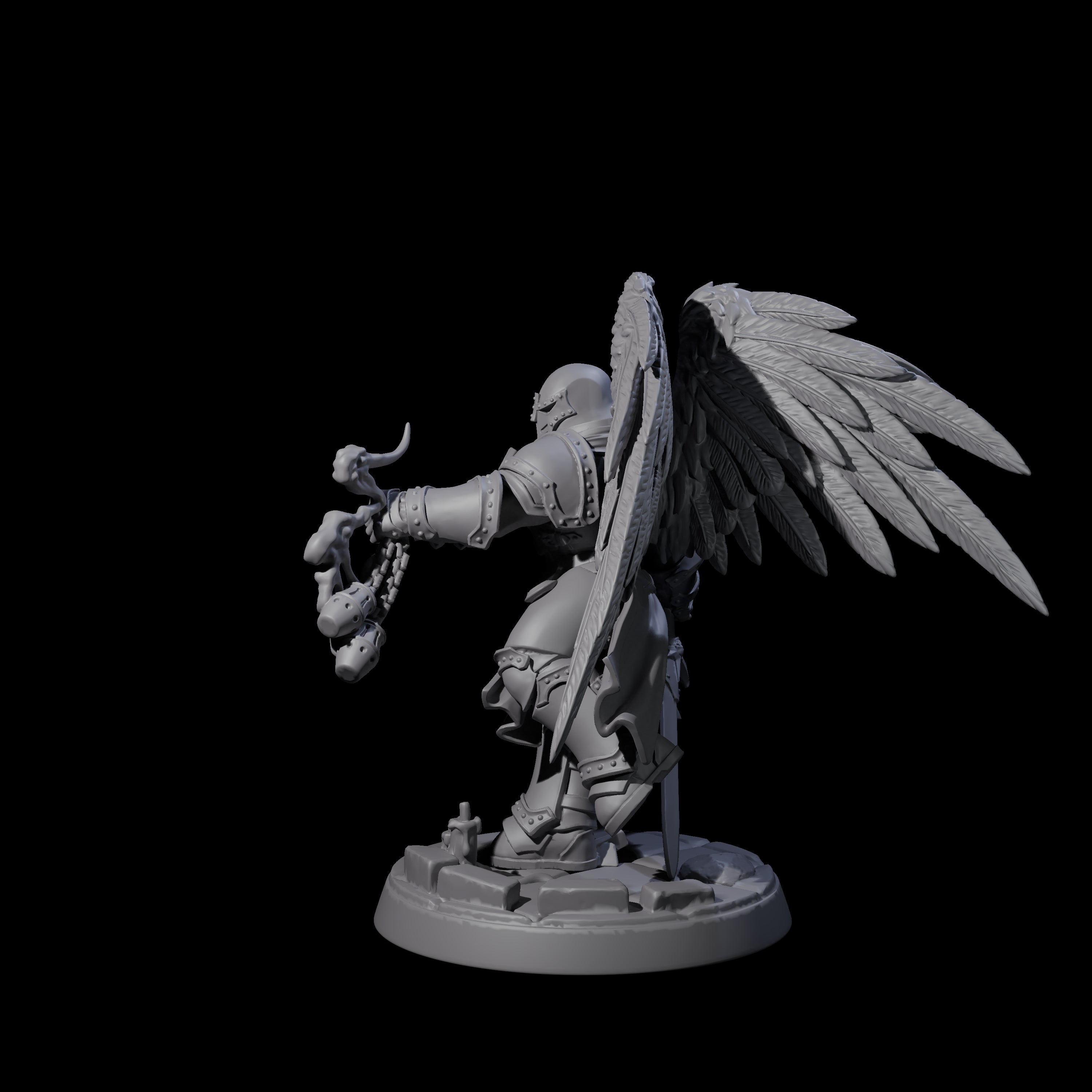 Celestial Foot Solider E Miniature for Dungeons and Dragons, Pathfinder or other TTRPGs