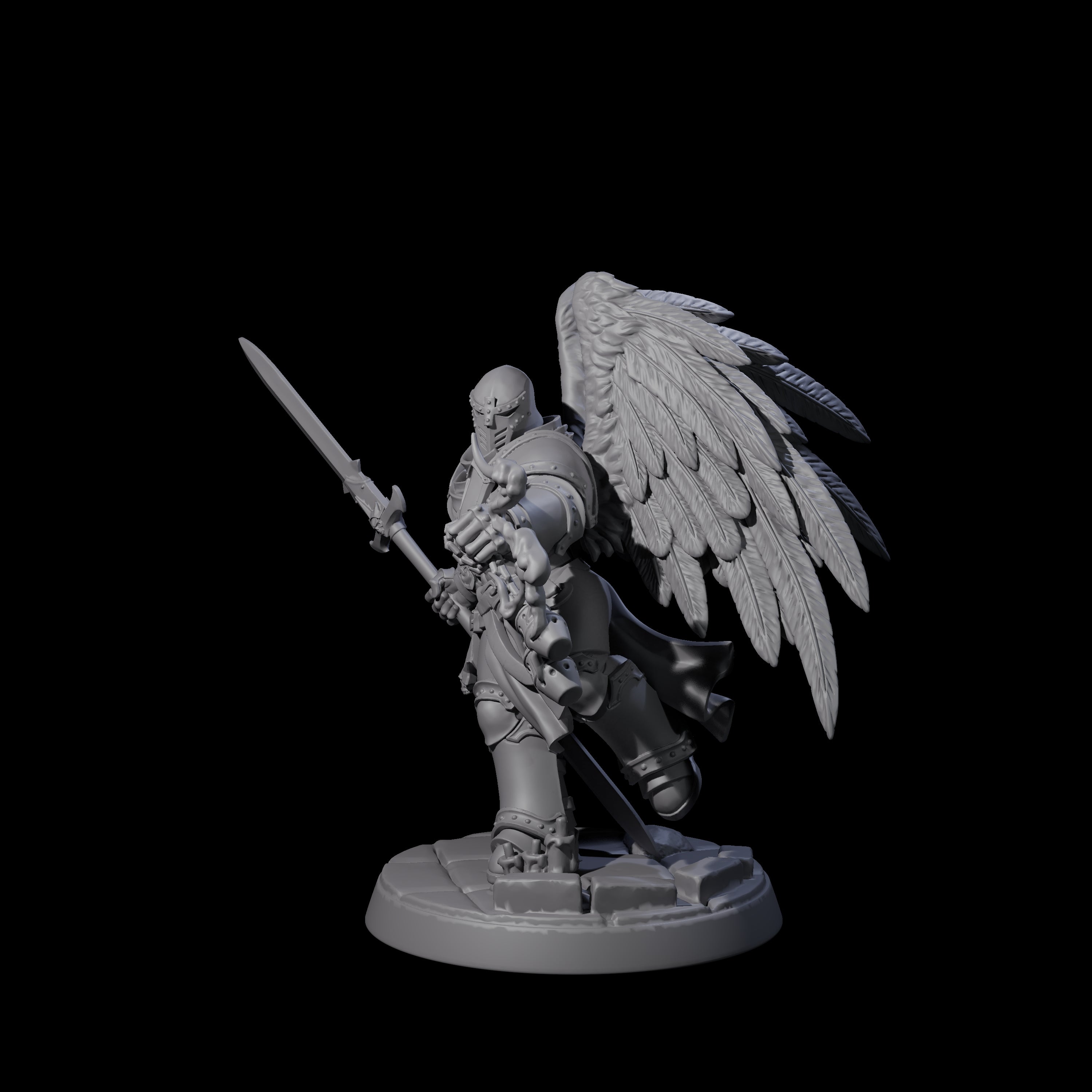 Celestial Foot Solider E Miniature for Dungeons and Dragons, Pathfinder or other TTRPGs