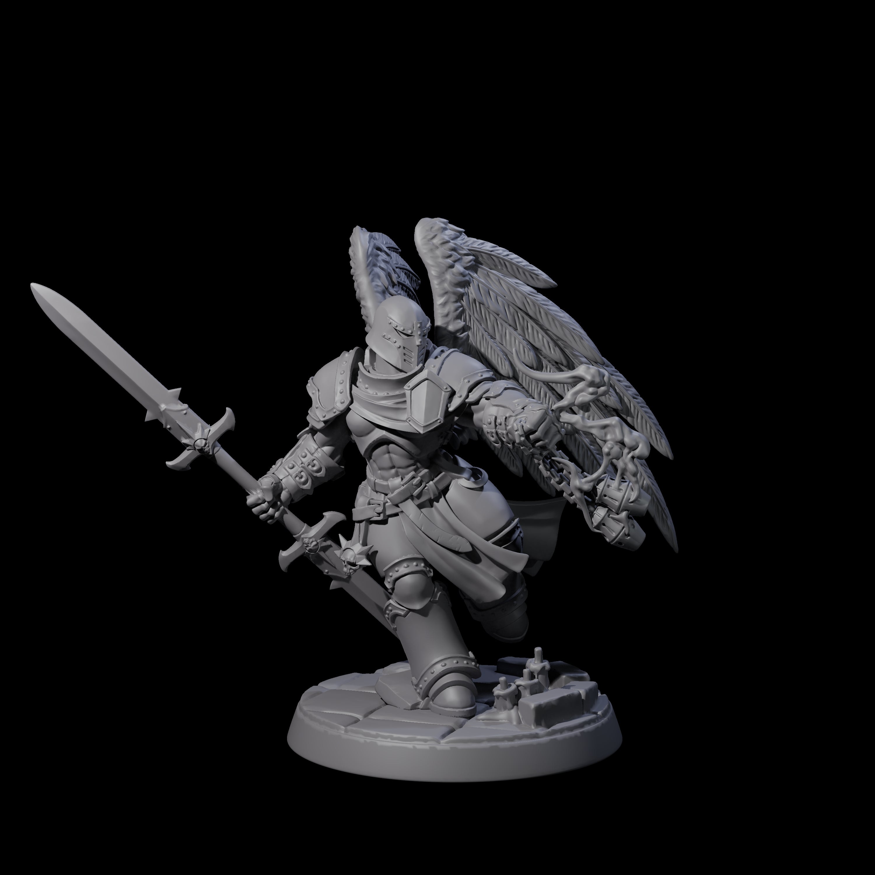 Celestial Foot Solider E Miniature for Dungeons and Dragons, Pathfinder or other TTRPGs