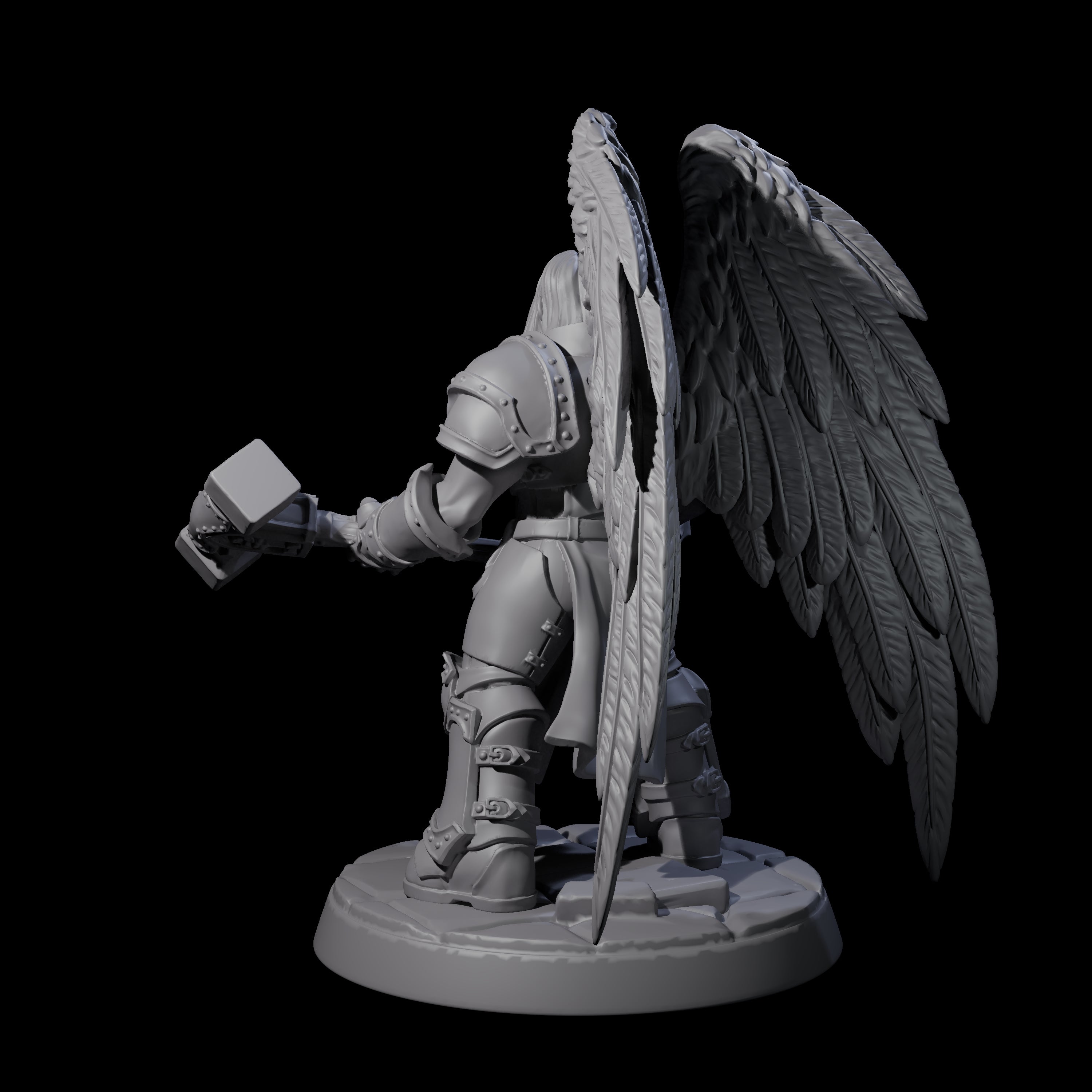 Celestial Foot Solider F Miniature for Dungeons and Dragons, Pathfinder or other TTRPGs