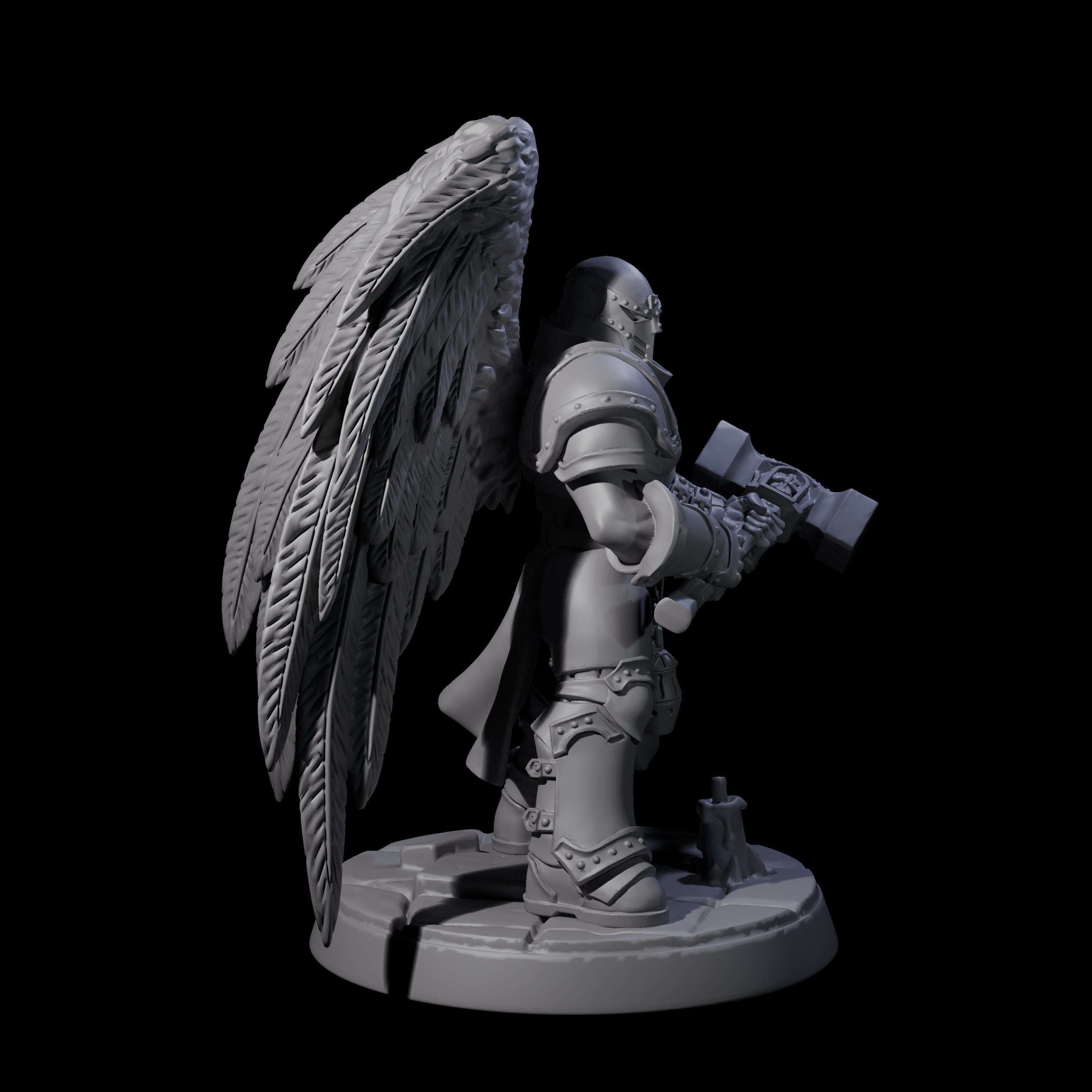 Celestial Foot Solider F Miniature for Dungeons and Dragons, Pathfinder or other TTRPGs