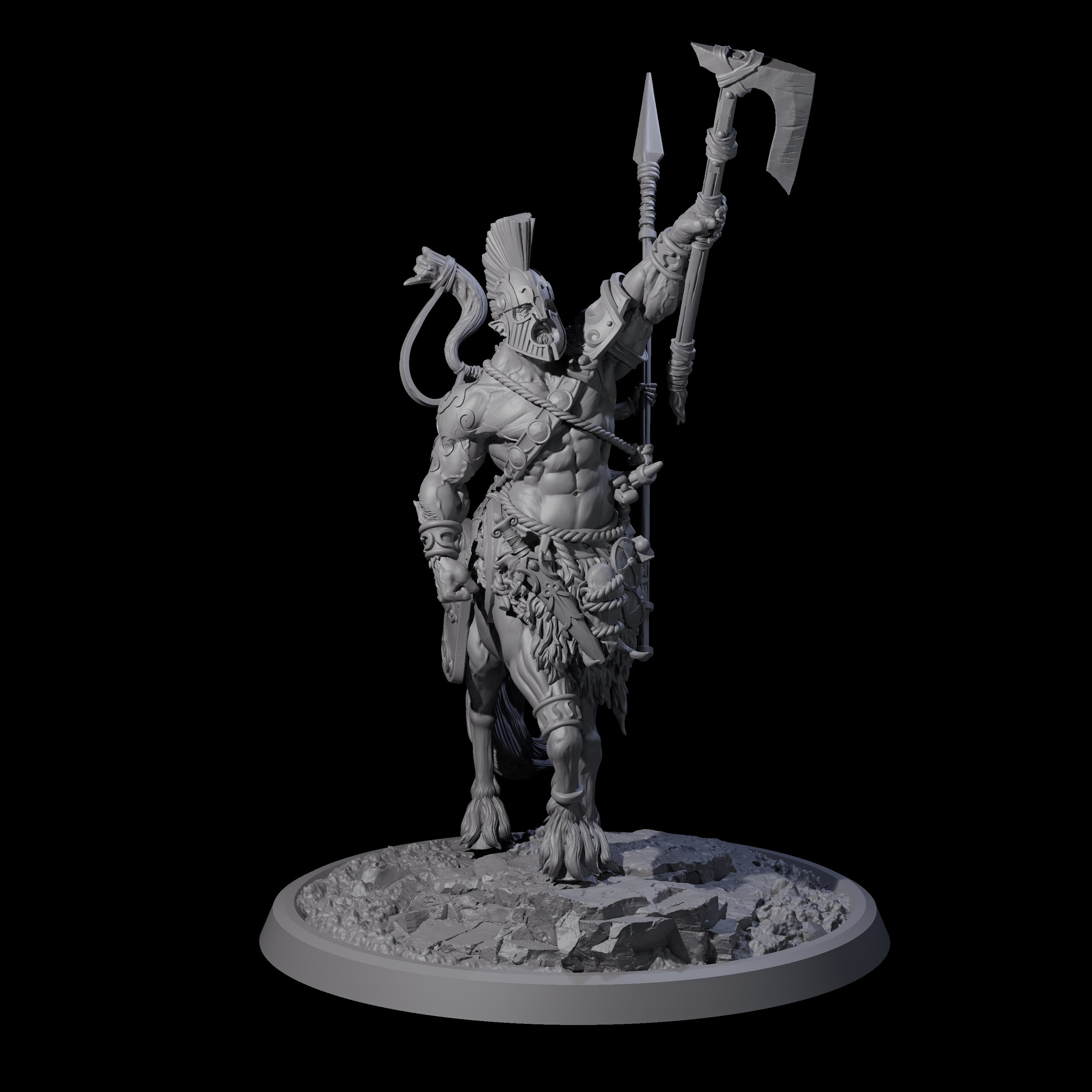 Centaur Elf Teamup A Miniature for Dungeons and Dragons, Pathfinder or other TTRPGs