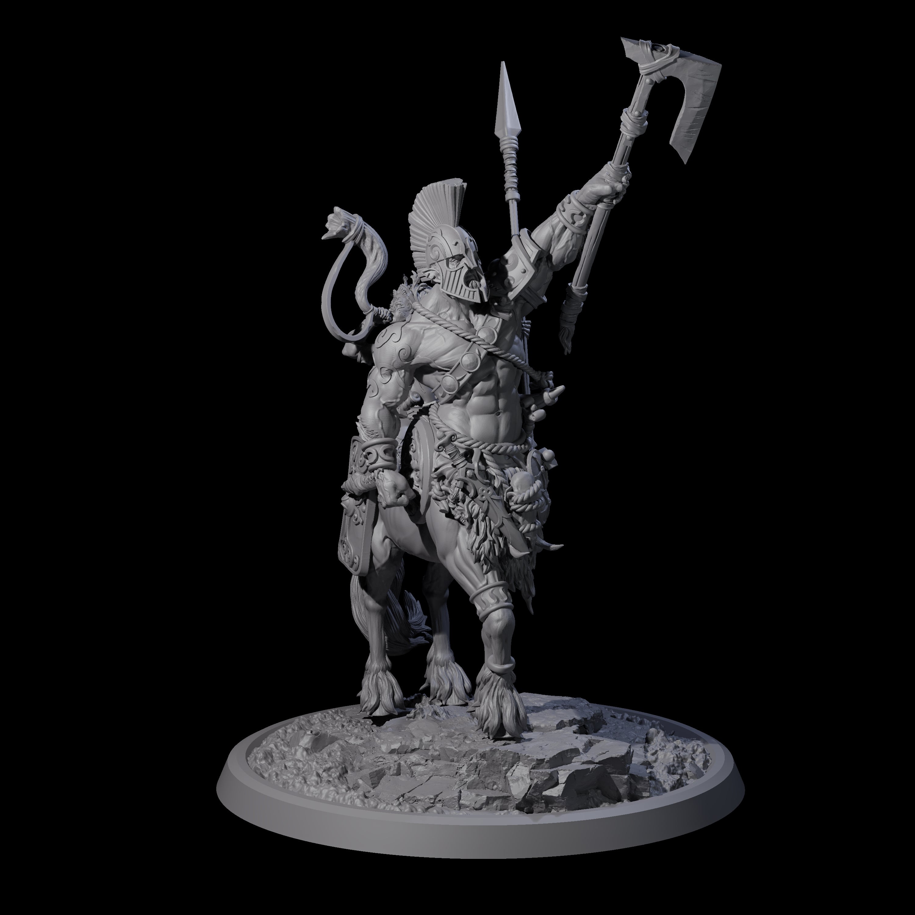 Centaur Elf Teamup A Miniature for Dungeons and Dragons, Pathfinder or other TTRPGs