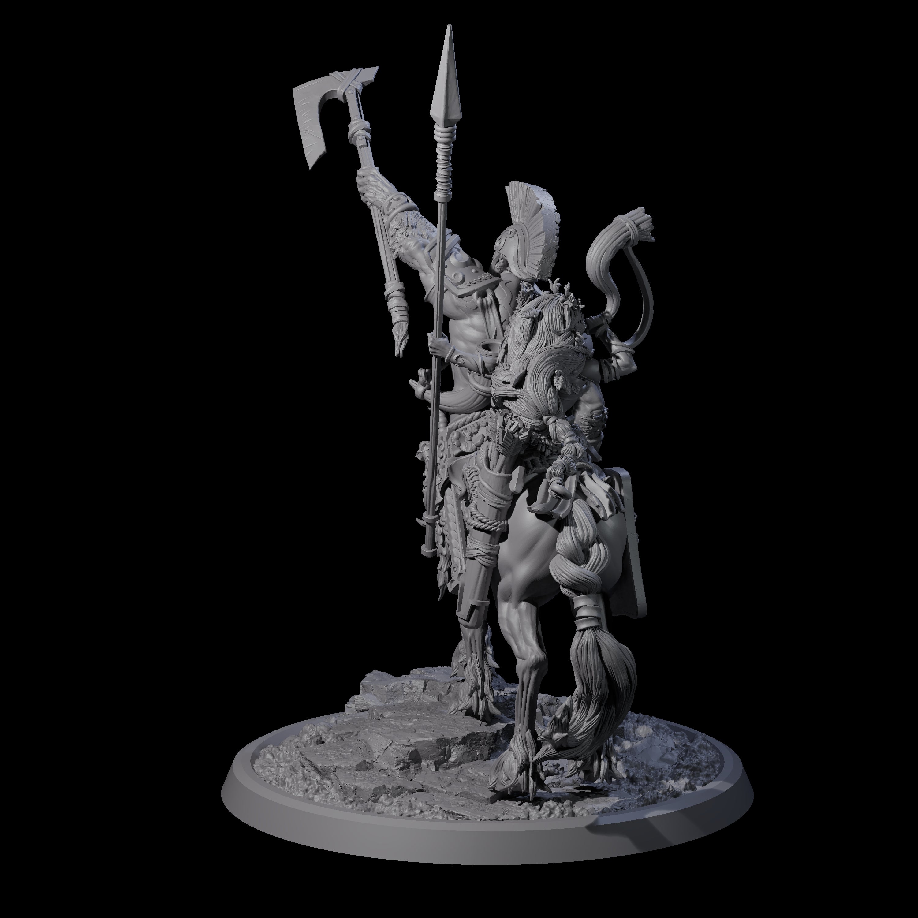 Centaur Elf Teamup A Miniature for Dungeons and Dragons, Pathfinder or other TTRPGs