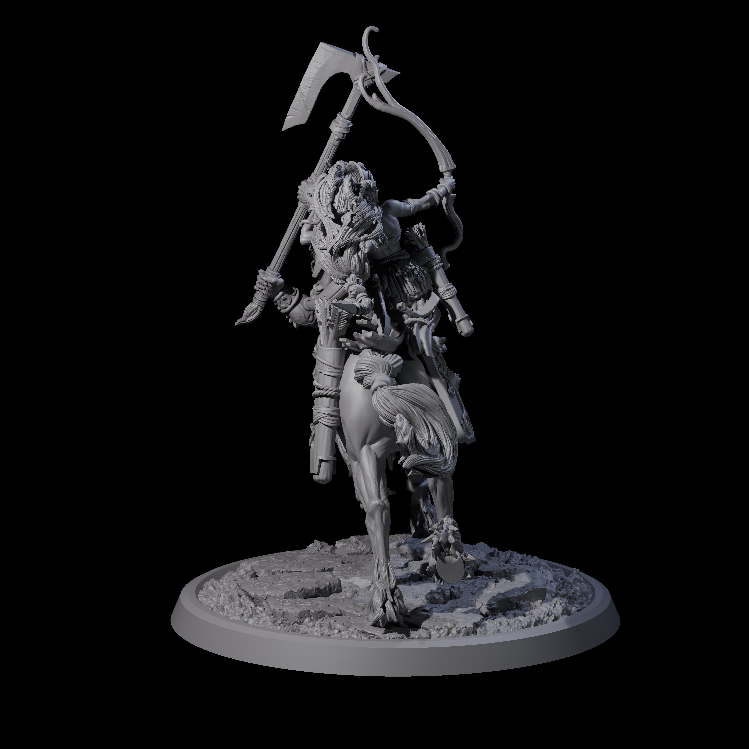 Centaur Elf Teamup D Miniature for Dungeons and Dragons, Pathfinder or other TTRPGs