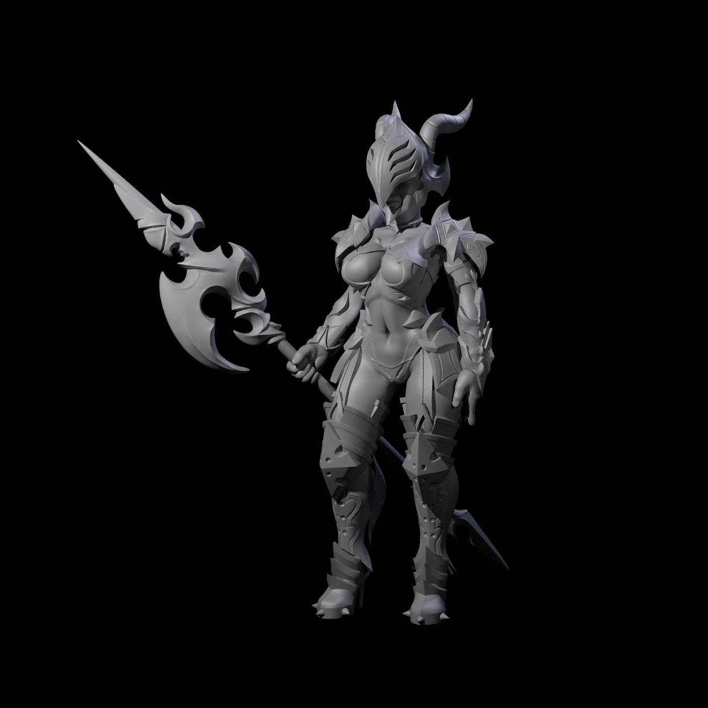 Ceremonial Dragon Guard Trooper Miniature for Dungeons and Dragons, Pathfinder or other TTRPGs