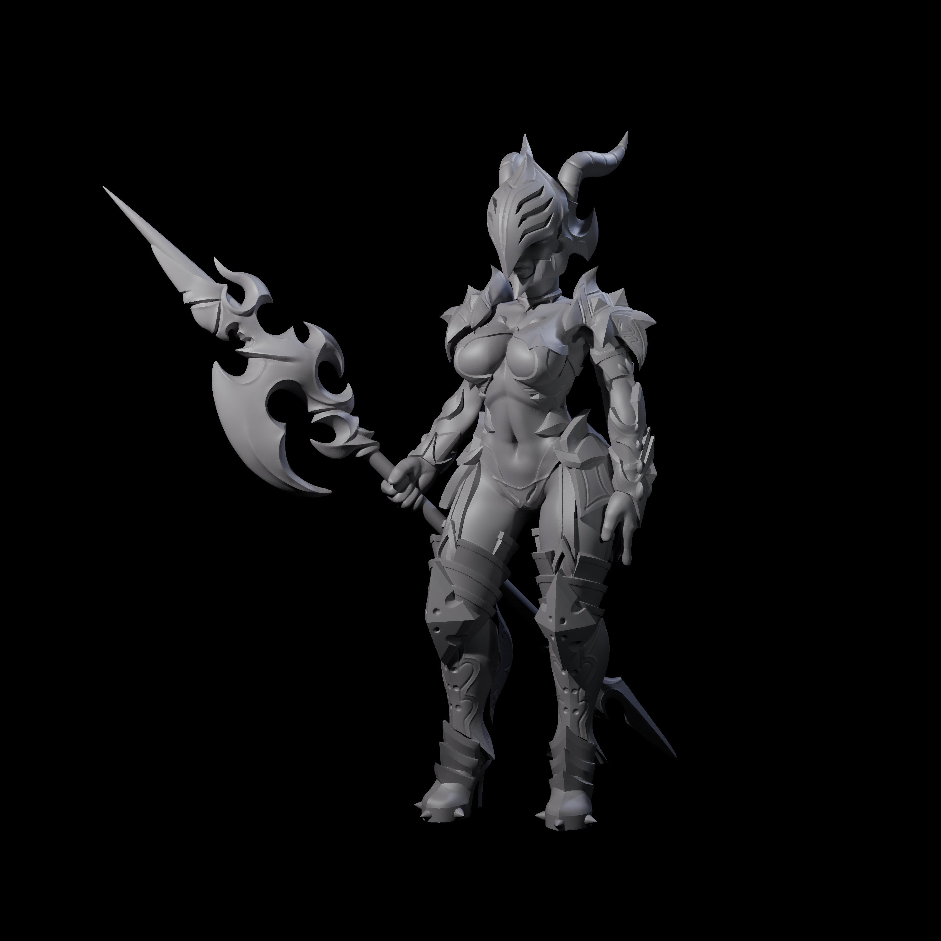 Ceremonial Dragon Guard Trooper Miniature for Dungeons and Dragons, Pathfinder or other TTRPGs