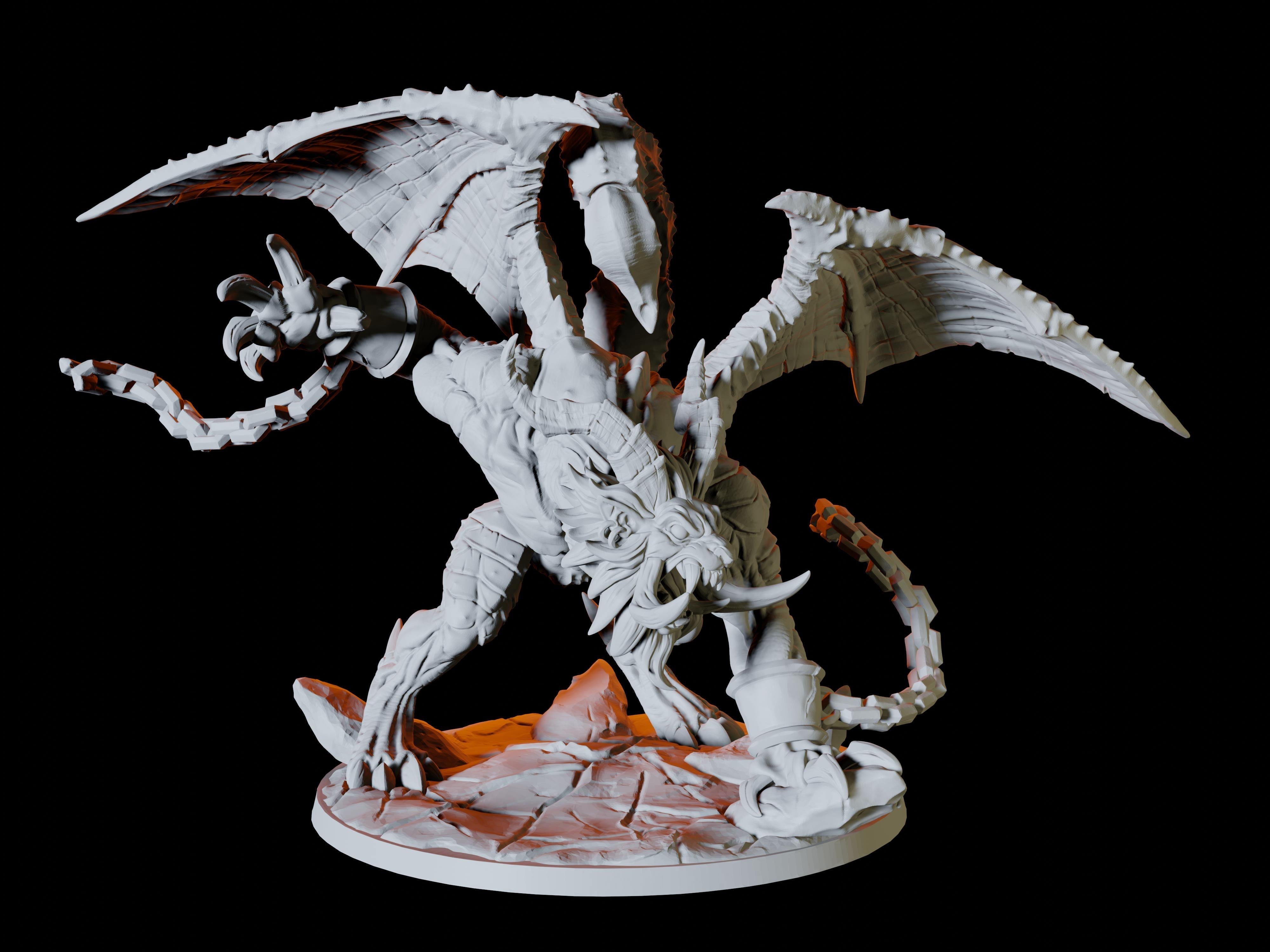 Chained Manticore Miniature for Dungeons and Dragons, Pathfinder or other TTRPGs