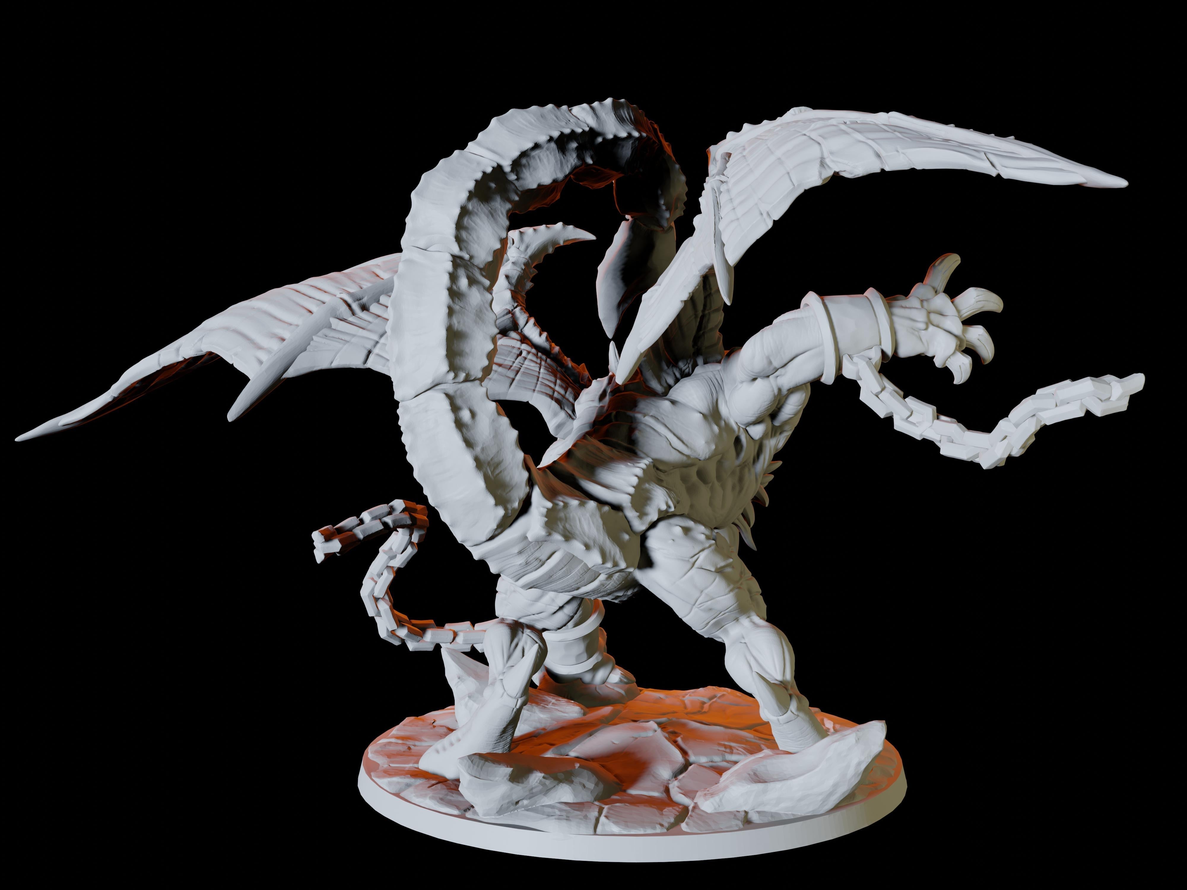 Chained Manticore Miniature for Dungeons and Dragons, Pathfinder or other TTRPGs