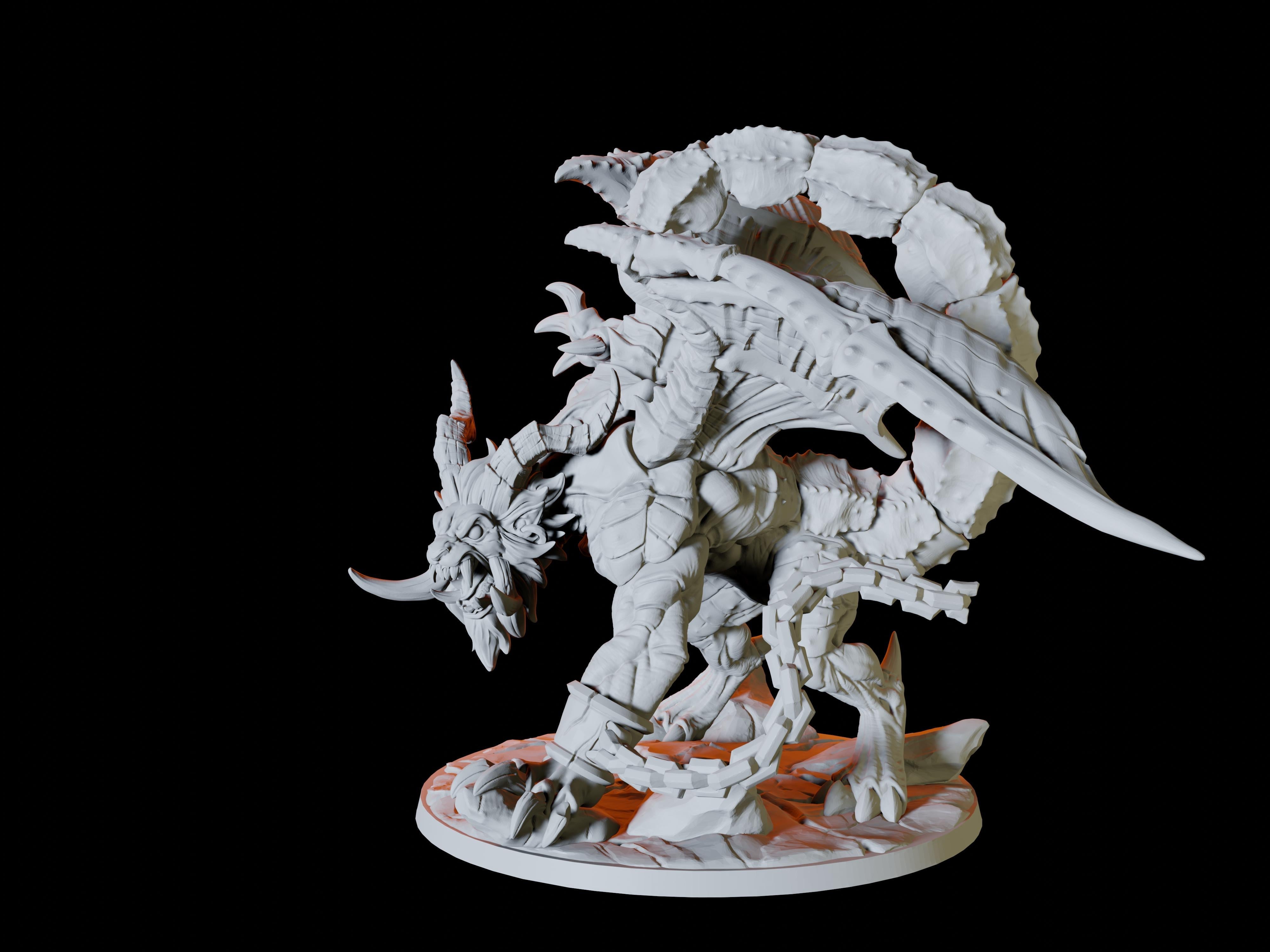 Chained Manticore Miniature for Dungeons and Dragons, Pathfinder or other TTRPGs