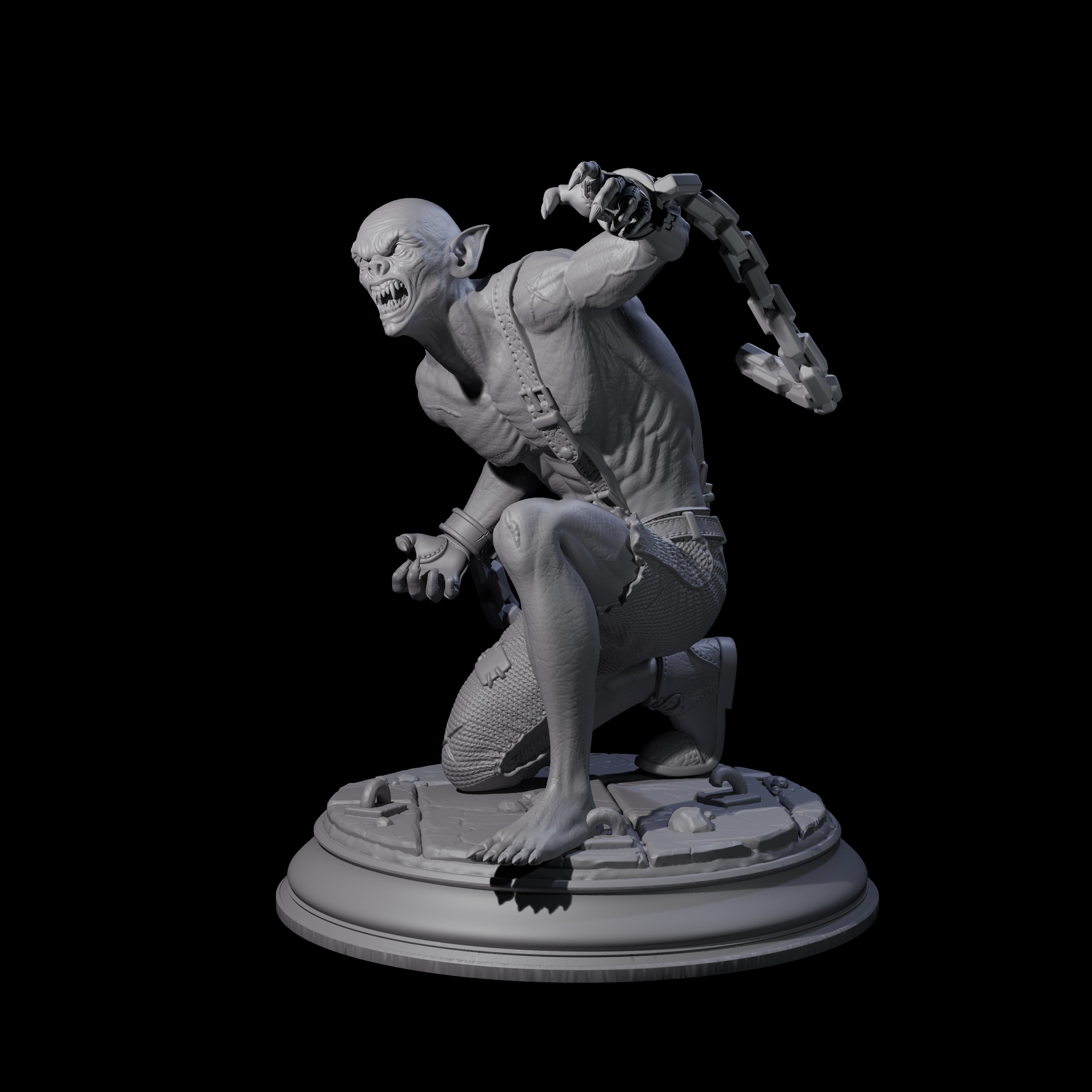 Chained Vampire Thrall B Miniature for Dungeons and Dragons, Pathfinder or other TTRPGs