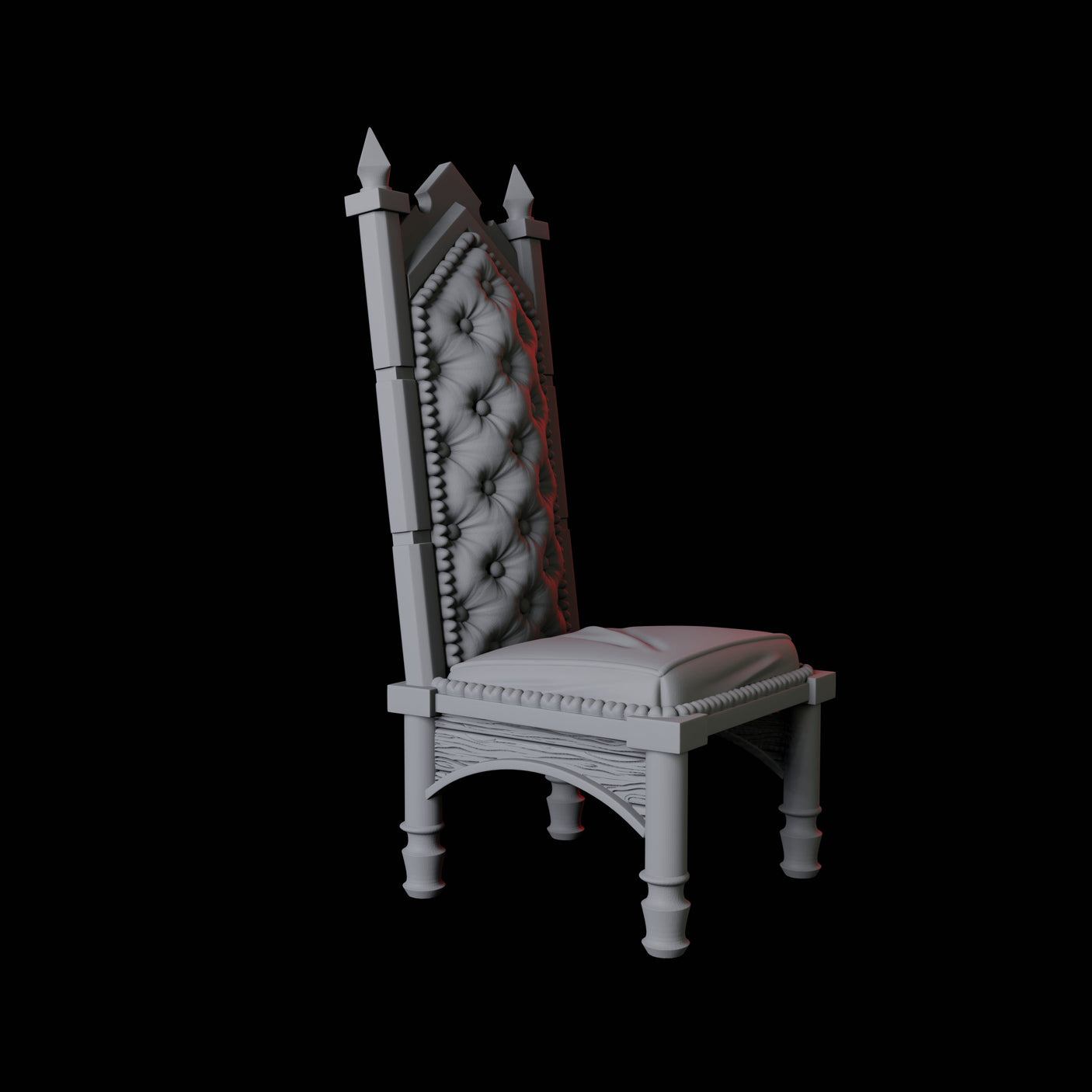 Chair Miniature for Dungeons and Dragons, Pathfinder or other TTRPGs