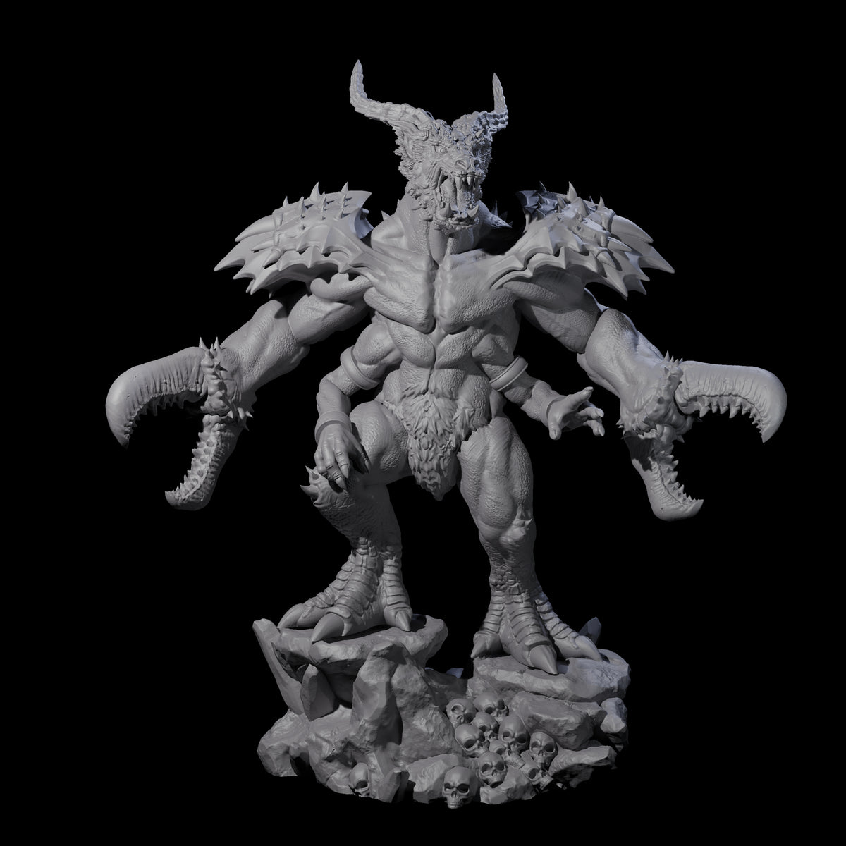 Challenging Glabrezu Miniature for Dungeons and Dragons, Pathfinder or other TTRPGs