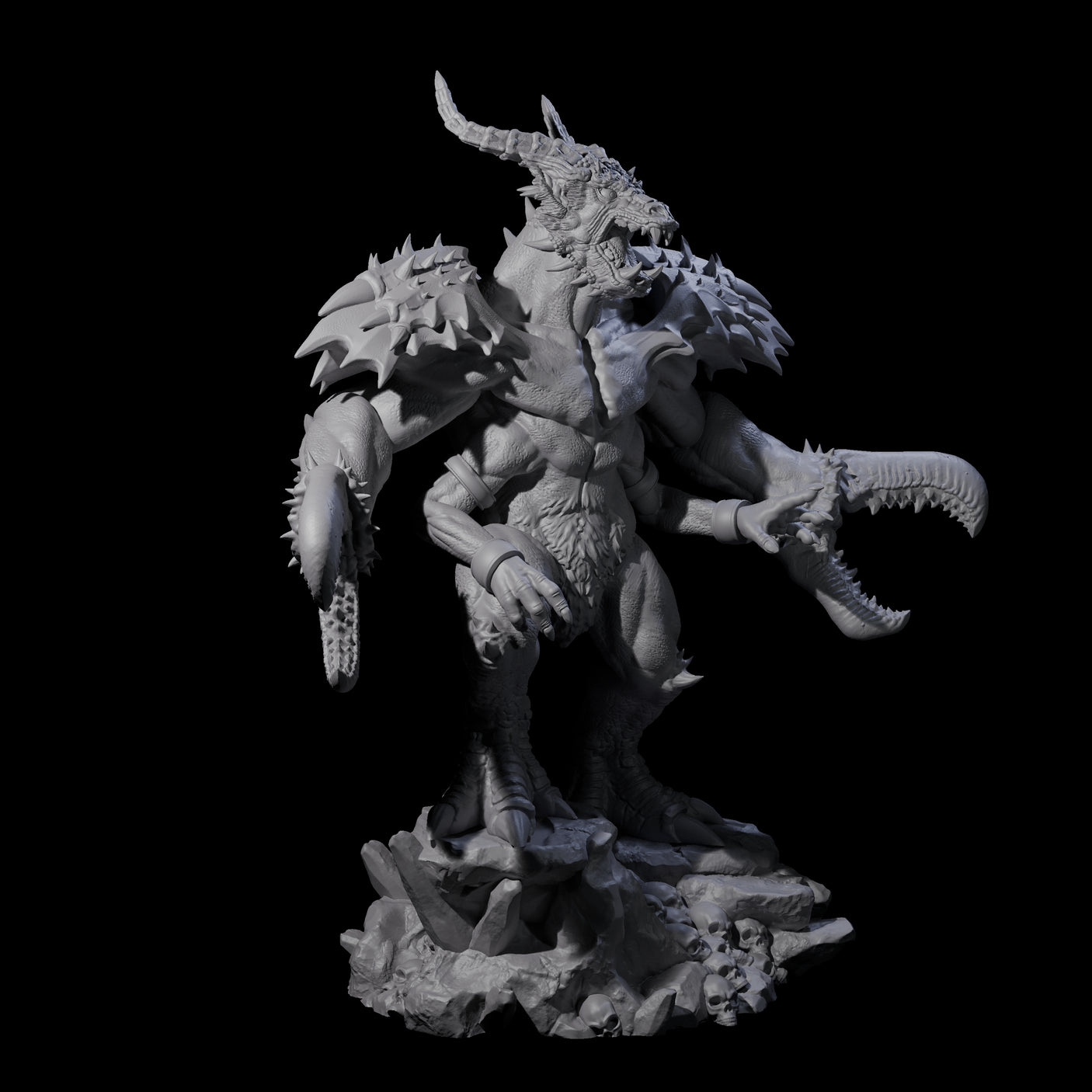 Challenging Glabrezu Miniature for Dungeons and Dragons, Pathfinder or other TTRPGs