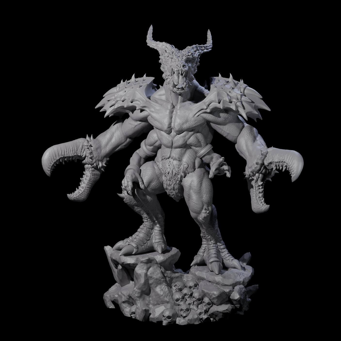 Challenging Glabrezu Miniature for Dungeons and Dragons, Pathfinder or other TTRPGs