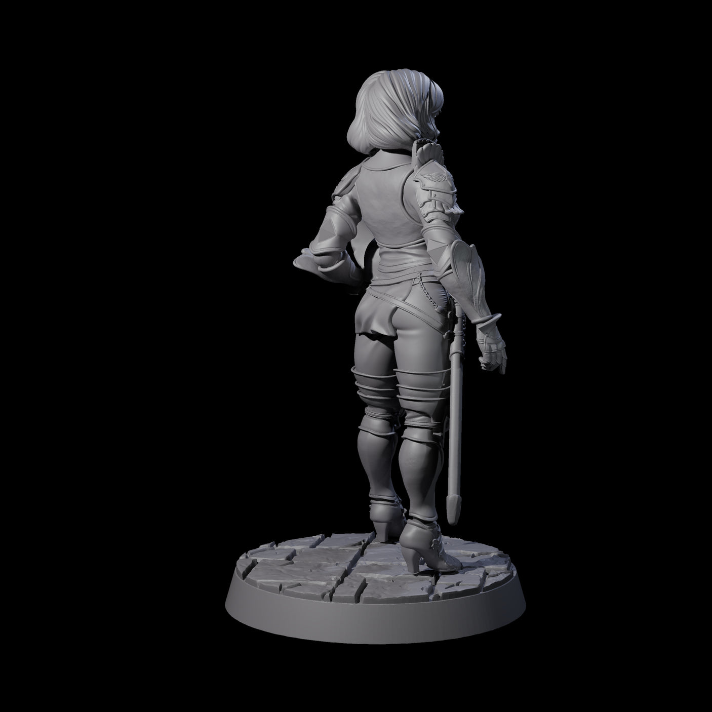 Champion of the Guard Miniature for Dungeons and Dragons, Pathfinder or other TTRPGs