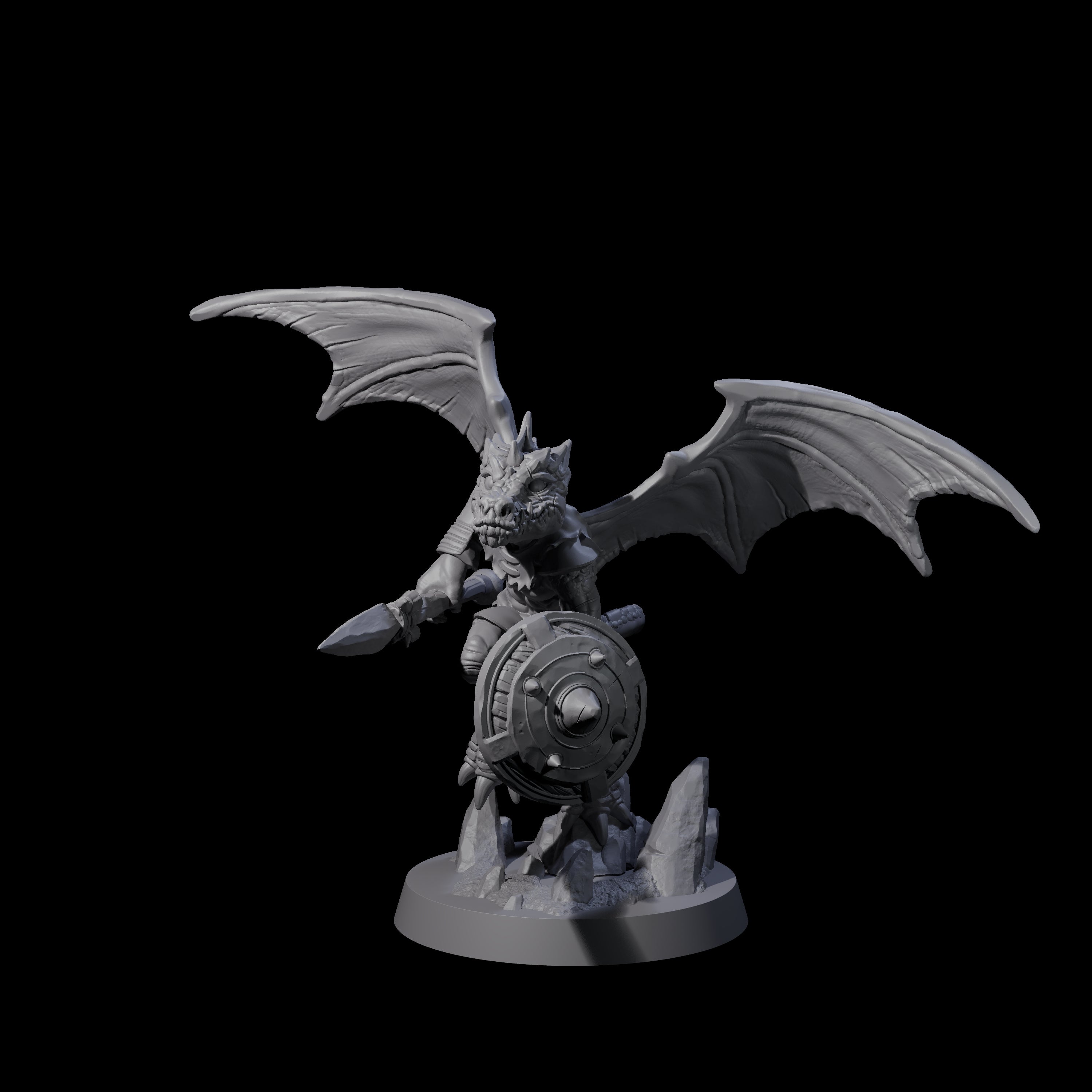 Charged Winged Kobold A Miniature for Dungeons and Dragons, Pathfinder or other TTRPGs