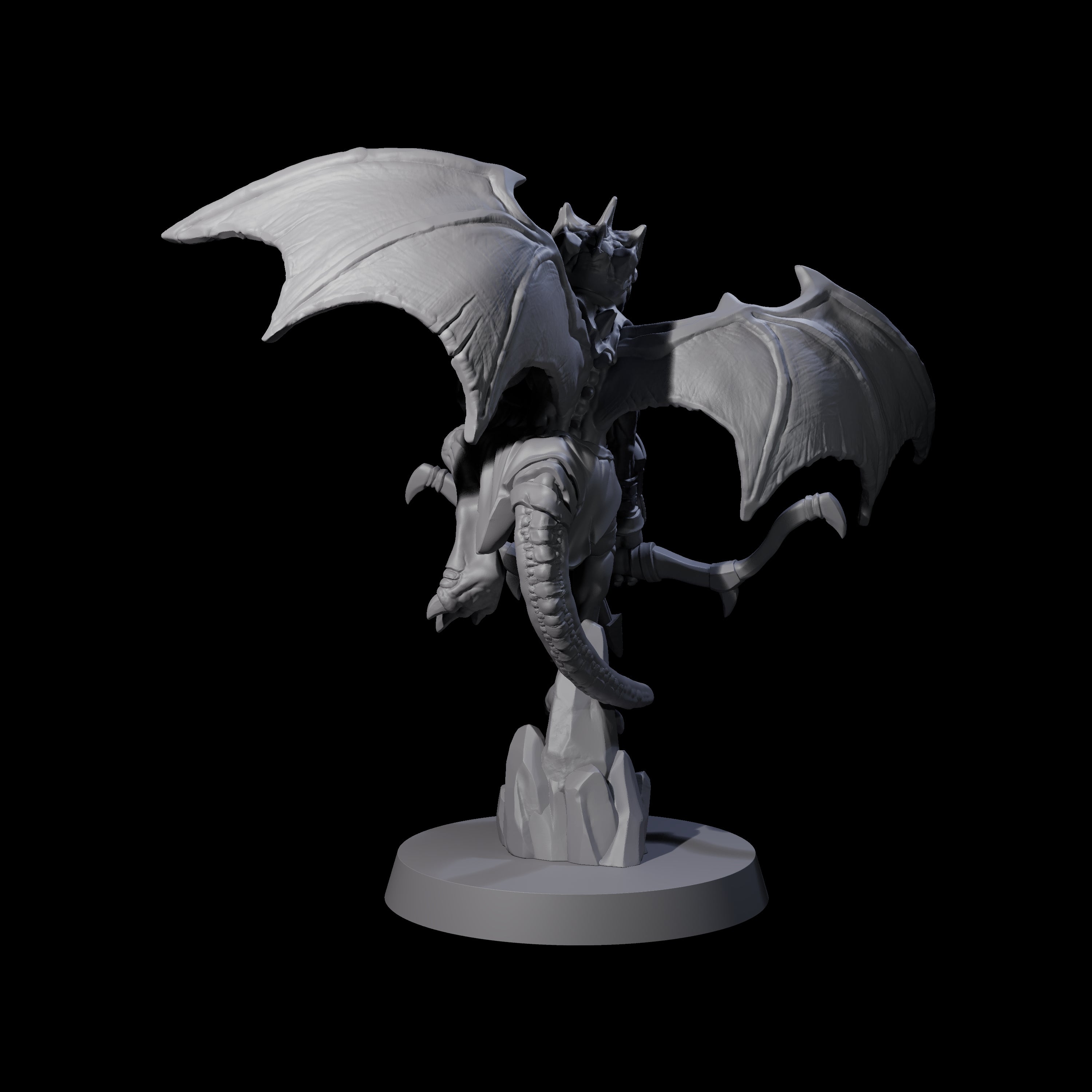 Charged Winged Kobold B Miniature for Dungeons and Dragons, Pathfinder or other TTRPGs