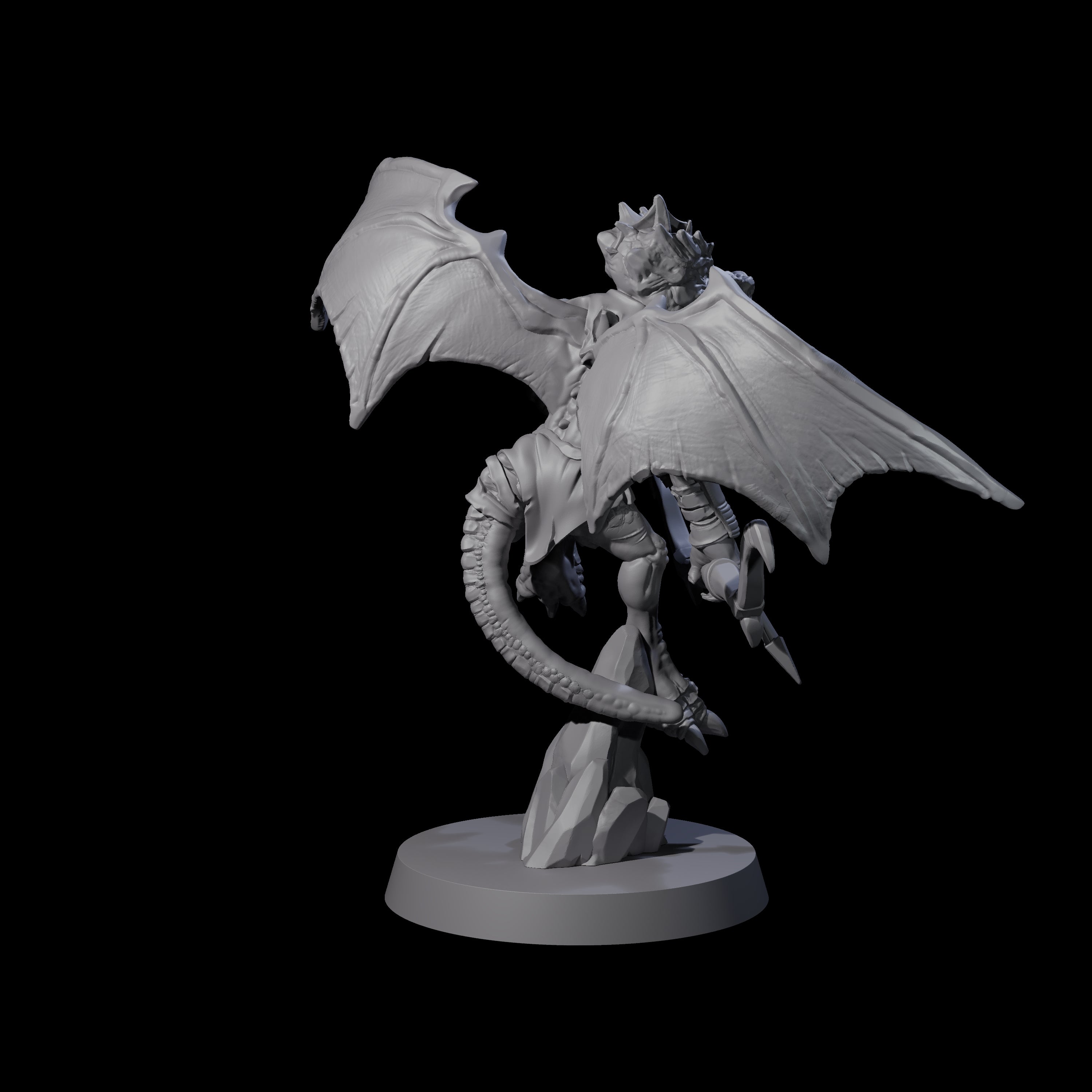 Charged Winged Kobold B Miniature for Dungeons and Dragons, Pathfinder or other TTRPGs