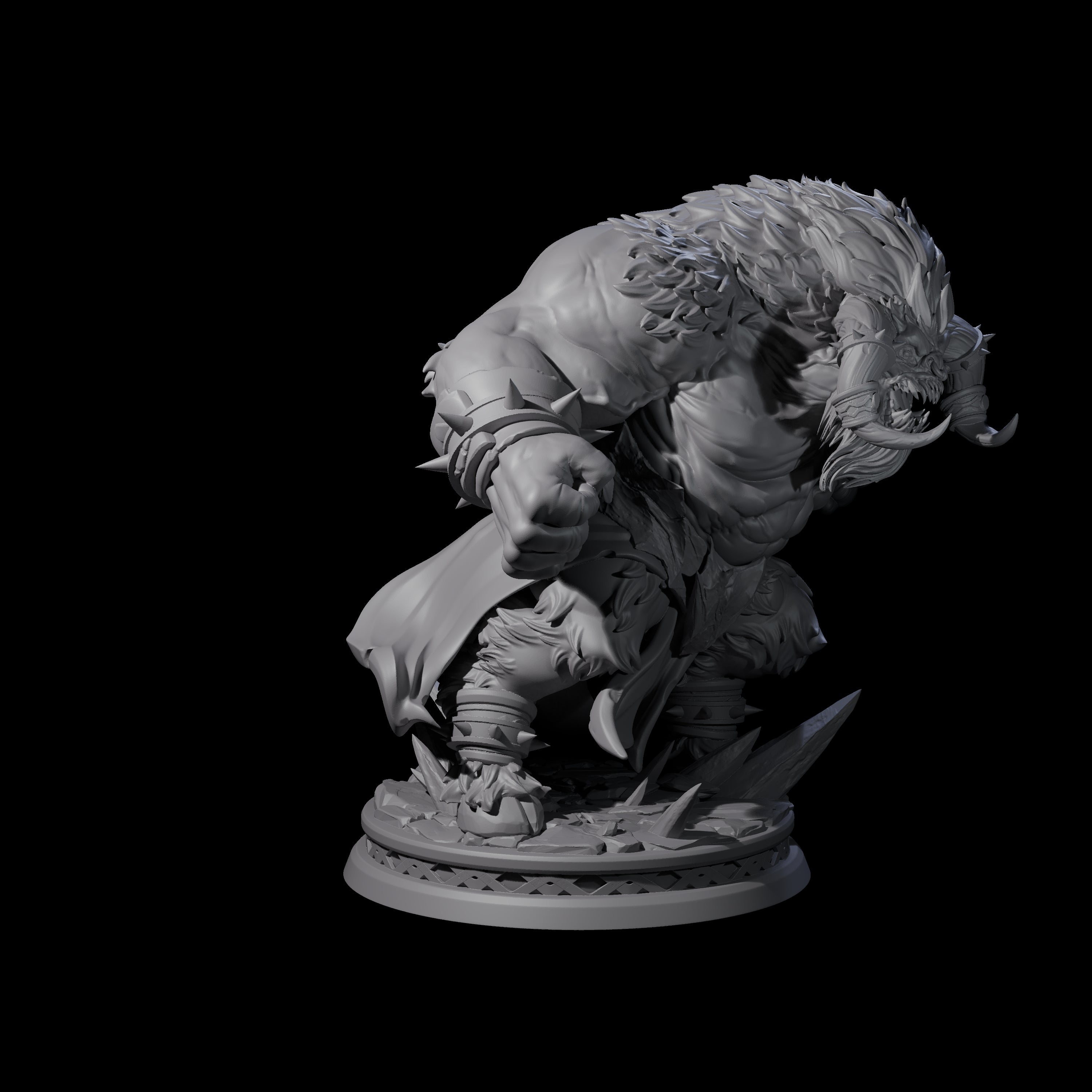 Charging Balor-Kin Miniature for Dungeons and Dragons, Pathfinder or other TTRPGs