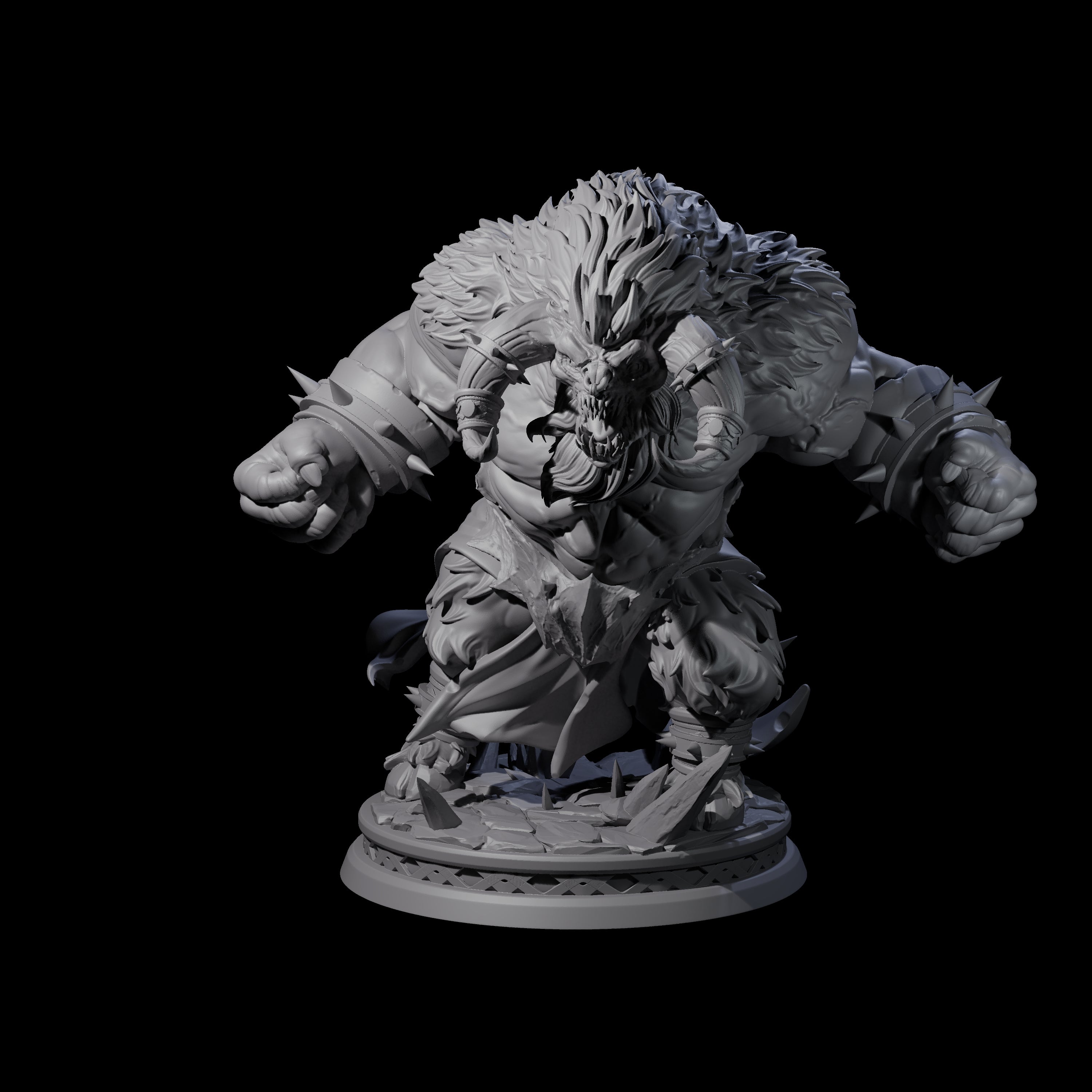 Charging Balor-Kin Miniature for Dungeons and Dragons, Pathfinder or other TTRPGs