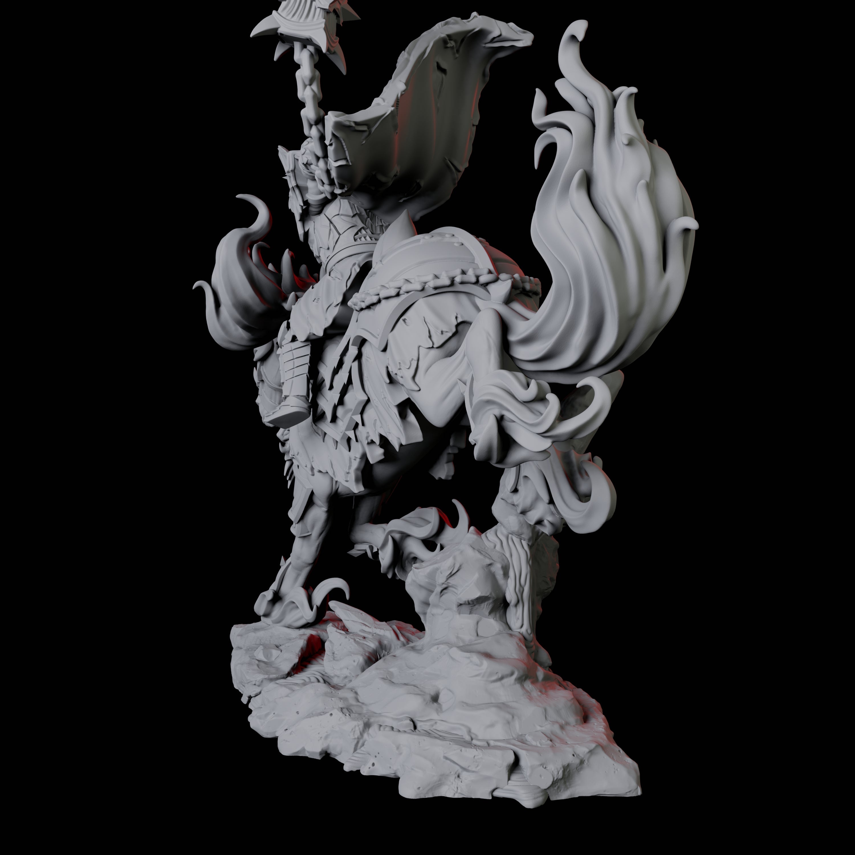 Charging Hellknight C Miniature for Dungeons and Dragons, Pathfinder or other TTRPGs