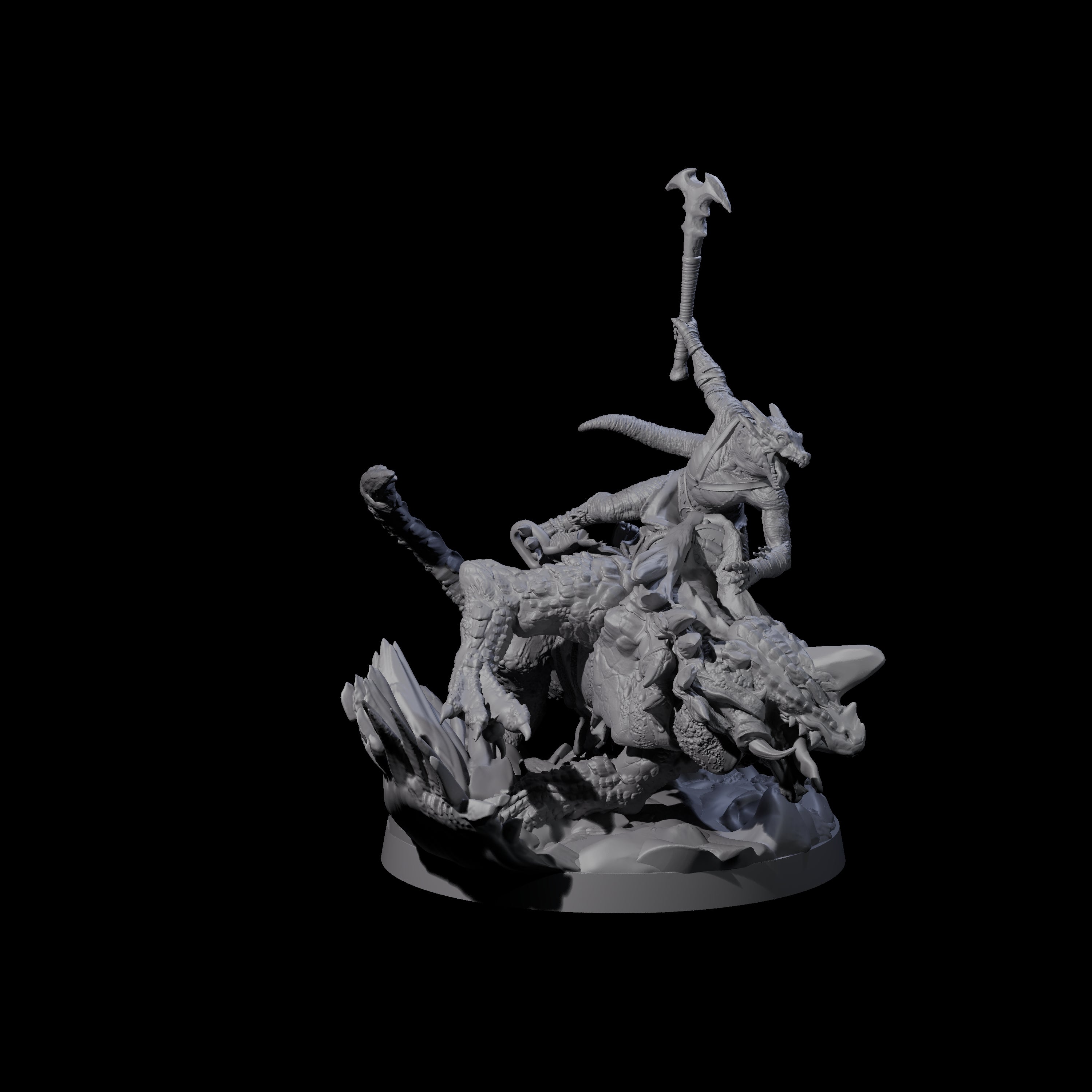 Charging Kobold on Drake C Miniature for Dungeons and Dragons, Pathfinder or other TTRPGs