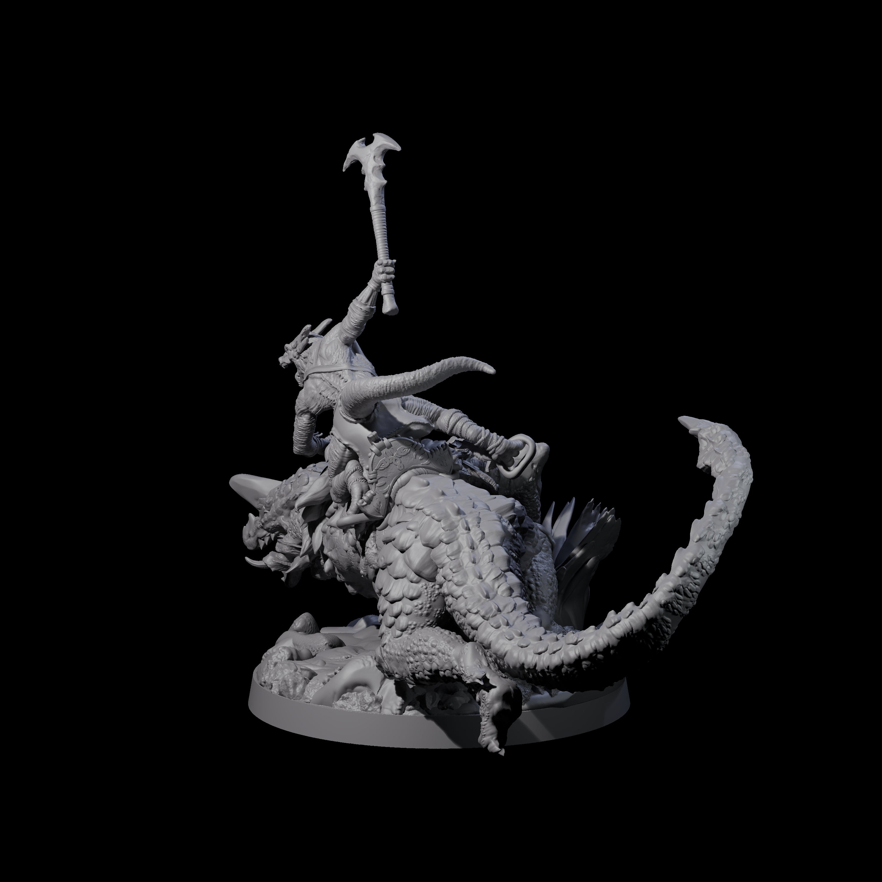 Charging Kobold on Drake C Miniature for Dungeons and Dragons, Pathfinder or other TTRPGs