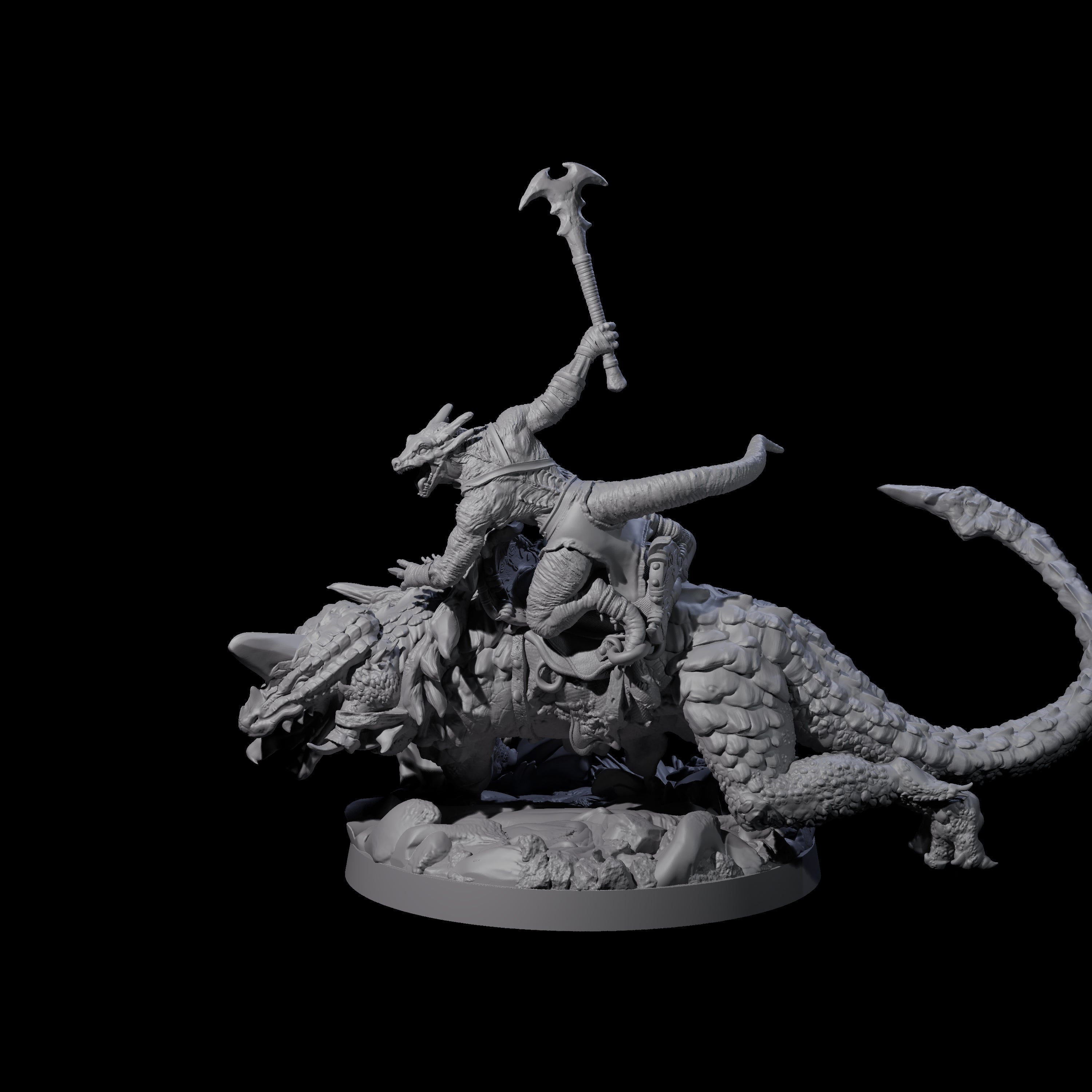 Charging Kobold on Drake C Miniature for Dungeons and Dragons, Pathfinder or other TTRPGs