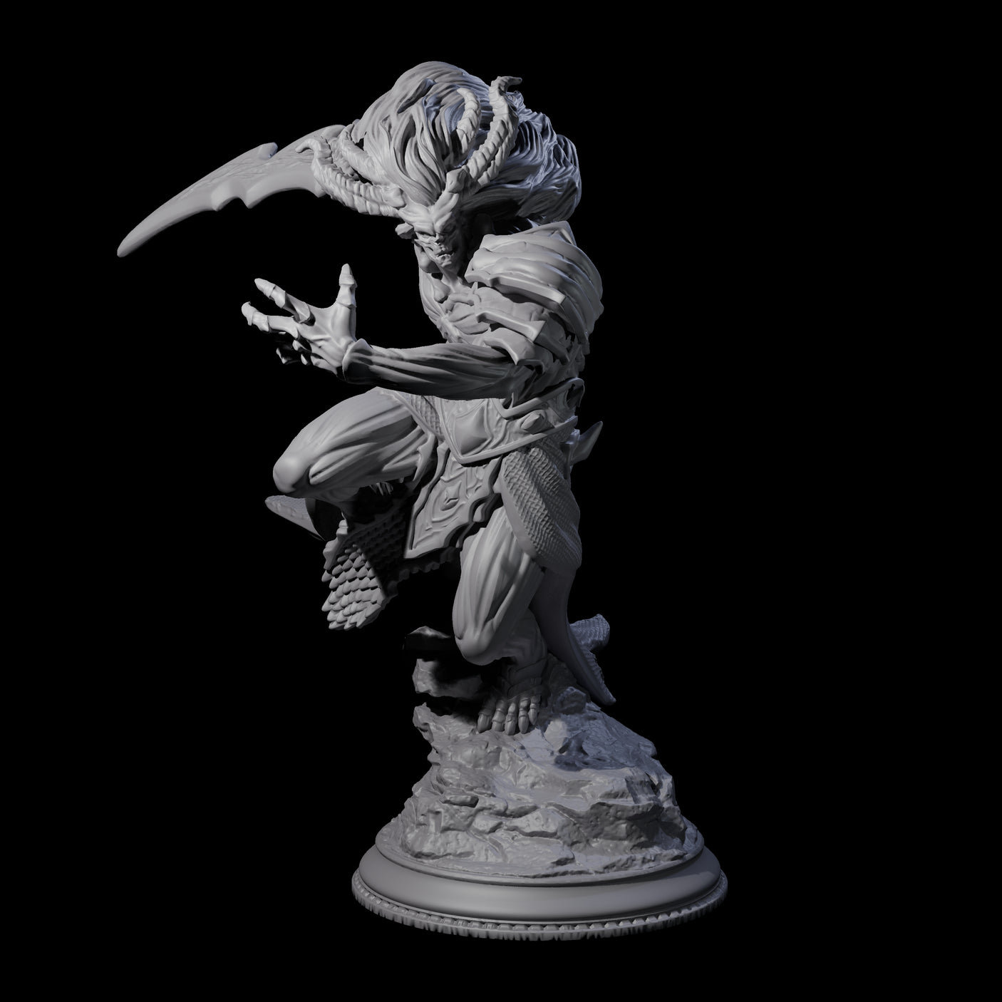 Charging Seraptis Miniature for Dungeons and Dragons, Pathfinder or other TTRPGs